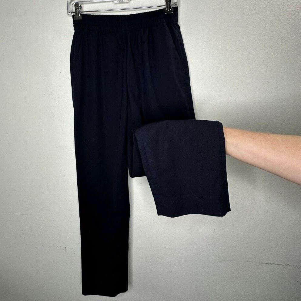 Everlane Everlane Black Italian GoWeave Easy Pull On Wool Pant 0 Size 25" / US 0 / IT 36 - 1 Thumbnail