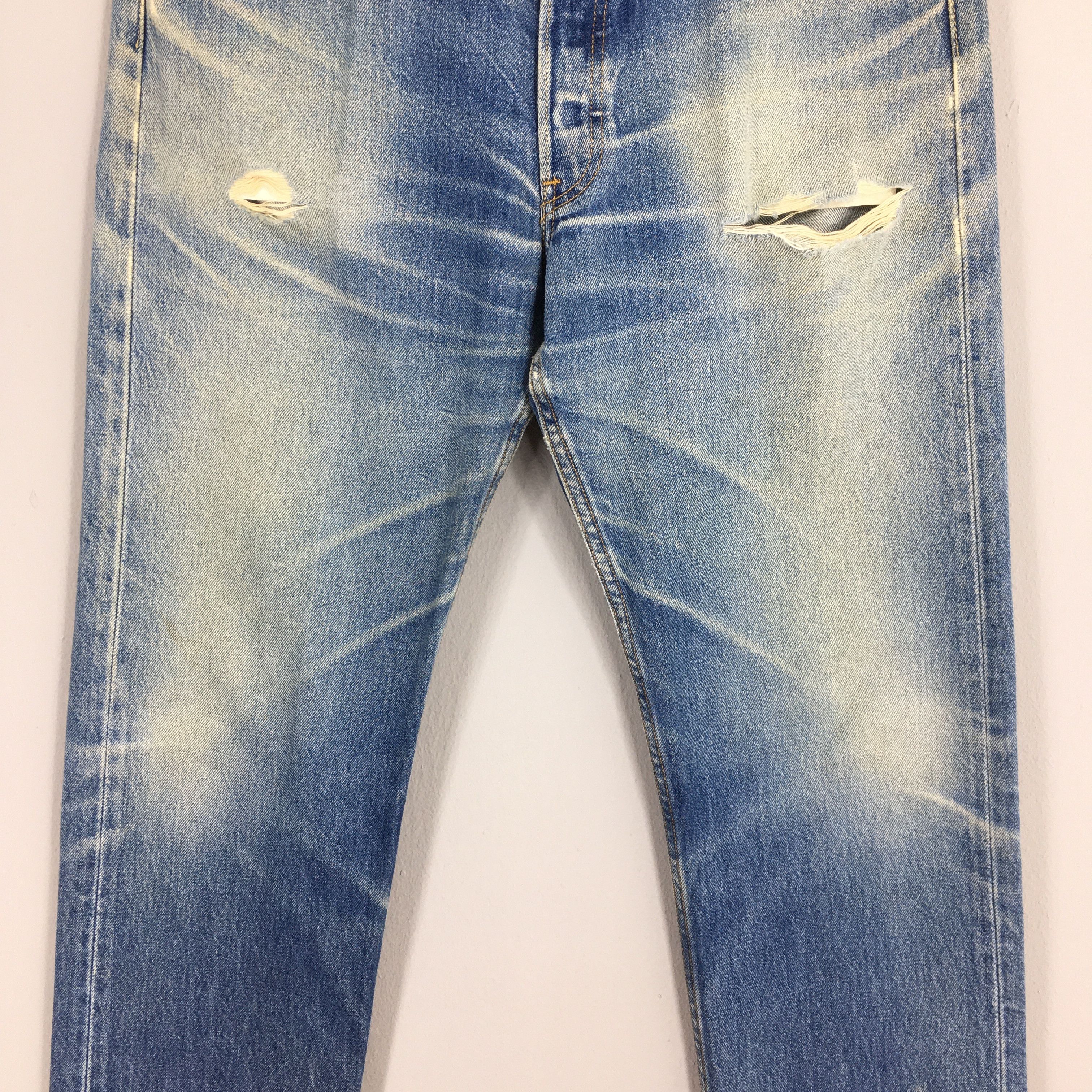 Levi's Size 32x30 Vintage 1980s Levi's 501 Regular Fit Jeans S1943 Size US 32 / EU 48 - 3 Thumbnail