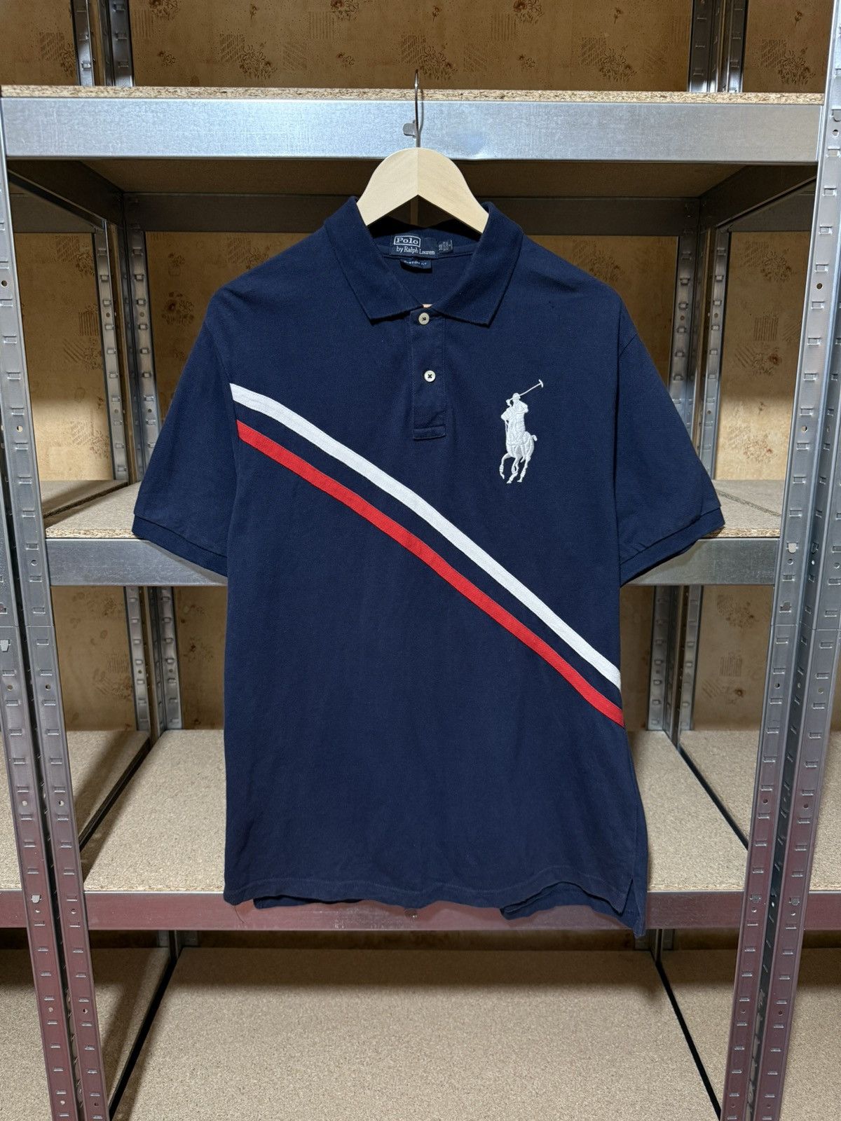 Polo Ralph Lauren × RRL Ralph Lauren × Rugby Ralph Lauren Vintage Polo Ralph Lauren Classic Logo Polo T-Shirt Size US L / EU 52-54 / 3 - 1 Thumbnail