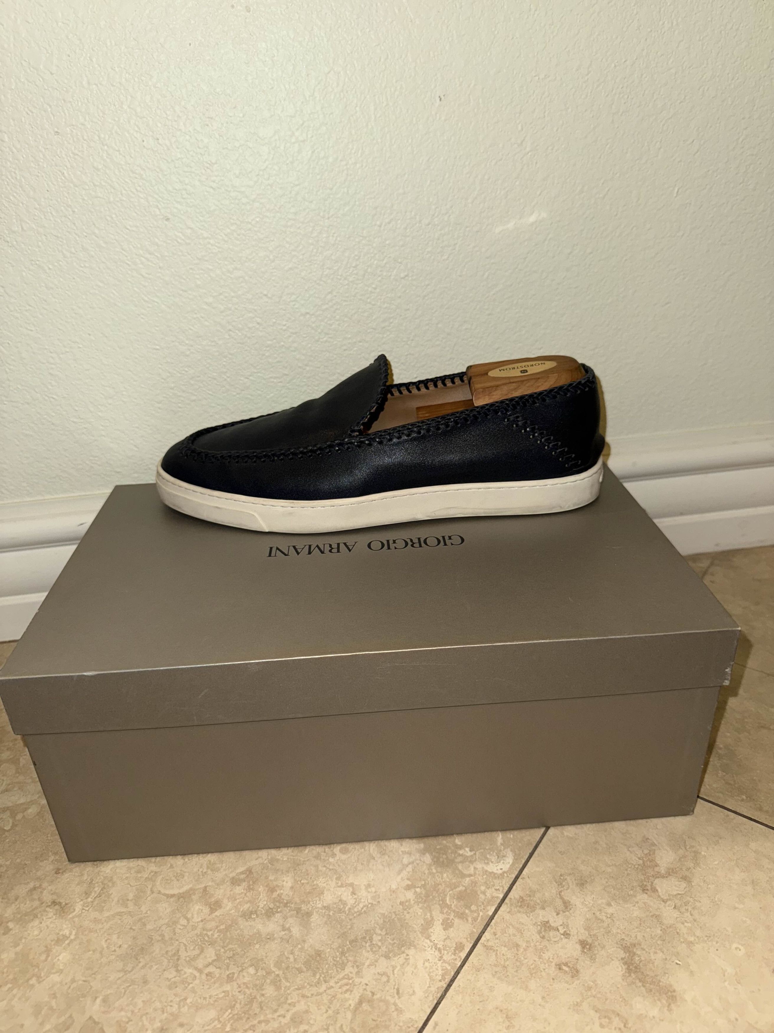 Giorgio Armani Giorgio Armani Slip-On Sneakers Size US 10 / EU 43 - 5 Thumbnail