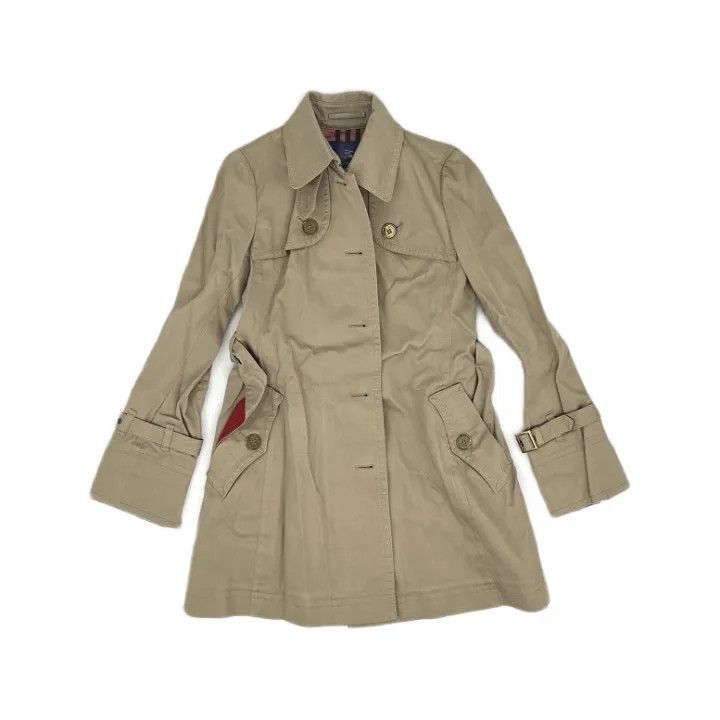 Burberry Burberry Stylish Solid Buttoned Trench Coat Size US M / EU 48-50 / 2 - 1 Thumbnail