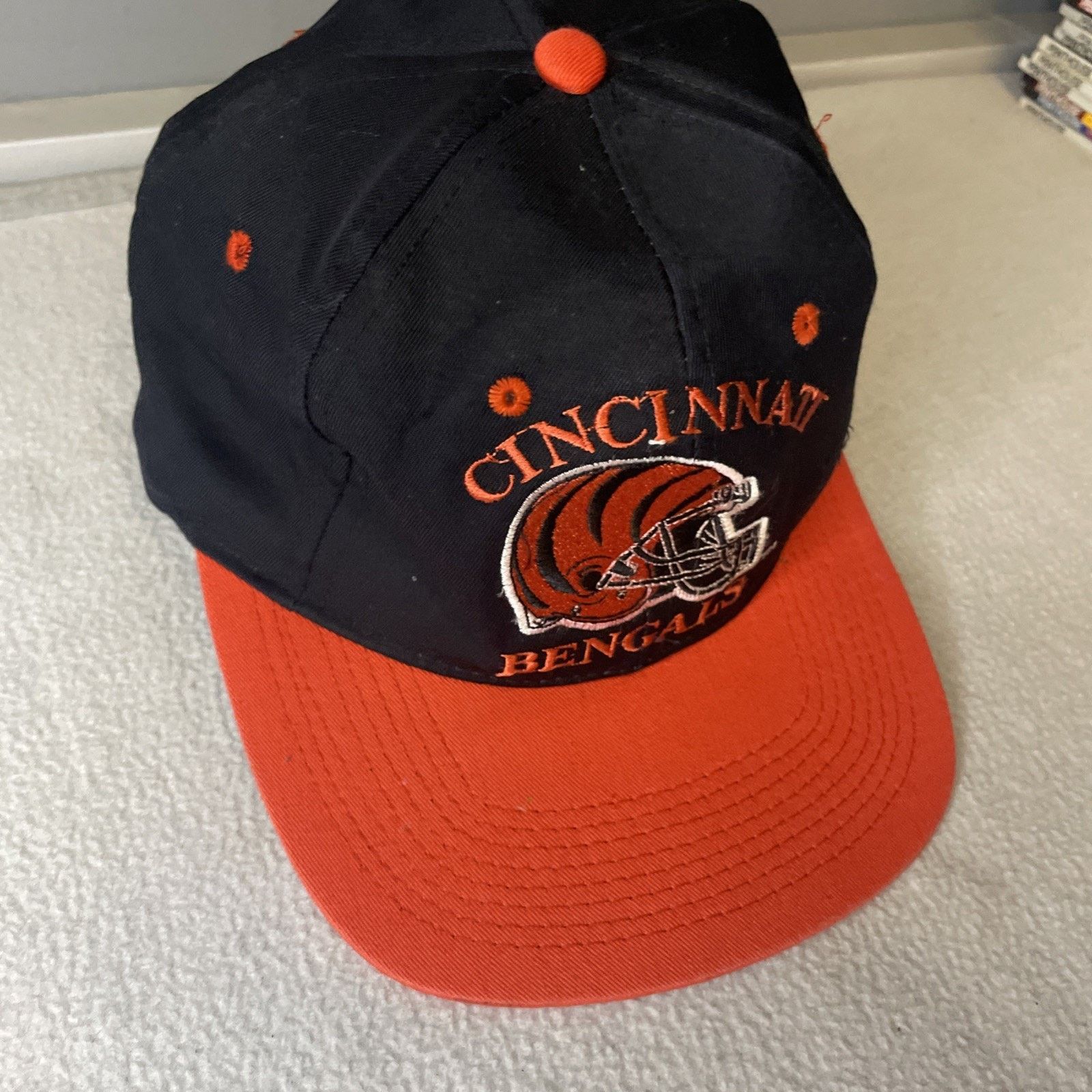 Other Vintage Cincinnati Bengals Hat AJD Snapback 90s NFL Logo Size ONE SIZE - 3 Thumbnail