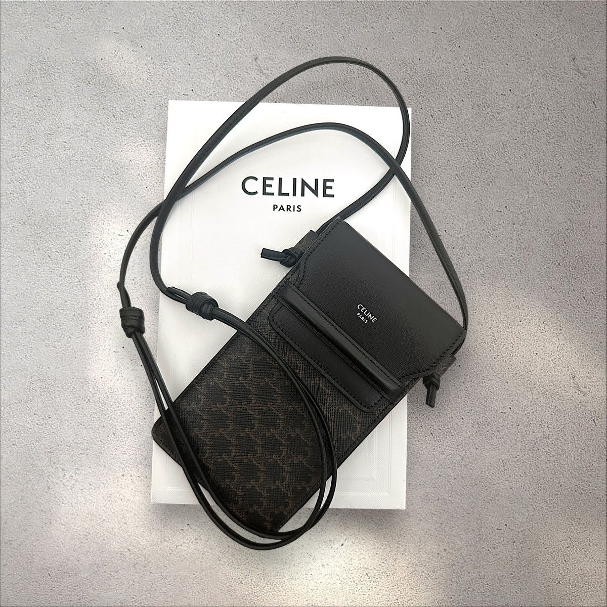 Celine Celine Homme Triomphe Phone Bag Size ONE SIZE - 1 Thumbnail