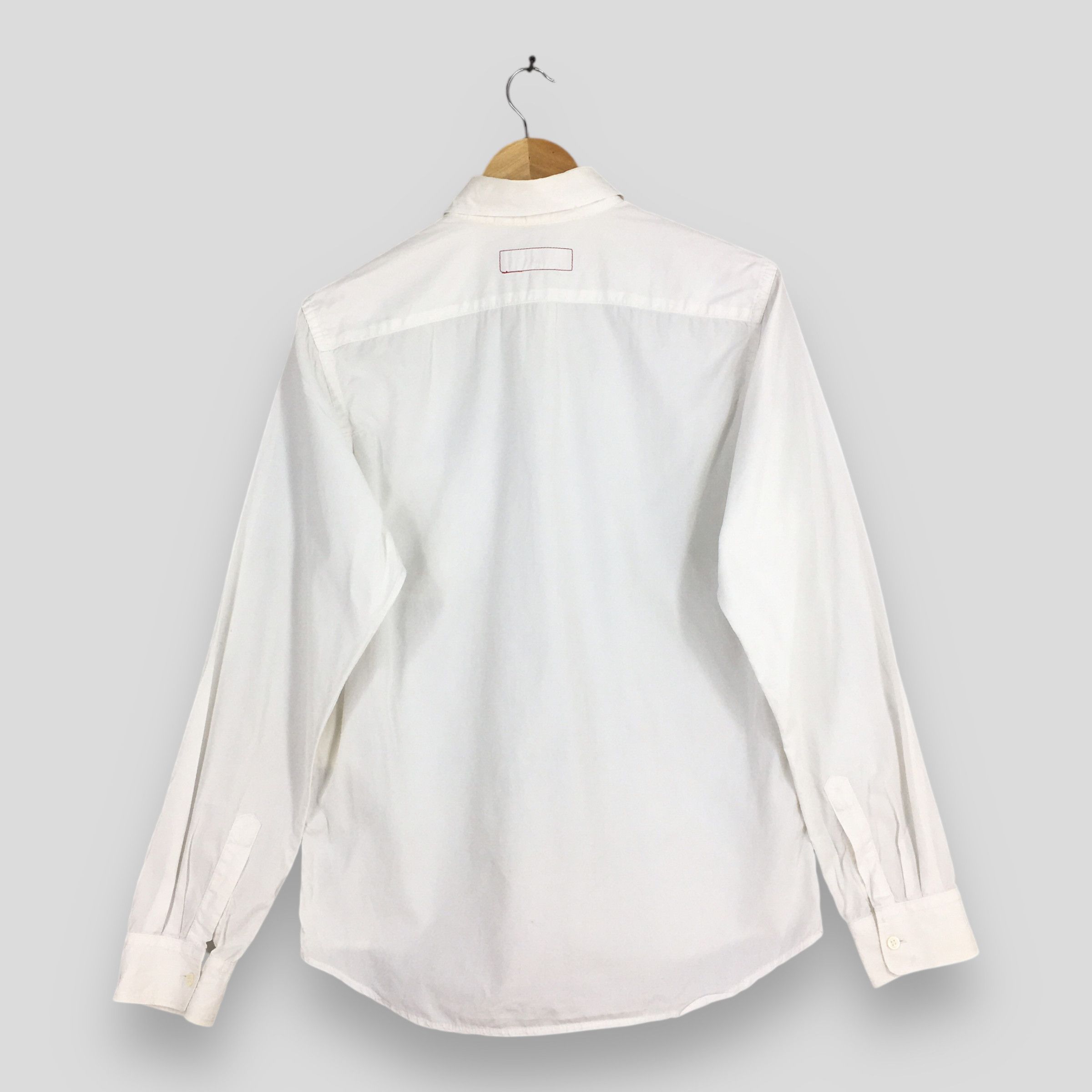 Levi's Vintage 2000s Levis Junya Watanabe Plain White Shirt Small Size US S / EU 44-46 / 1 - 9 Thumbnail