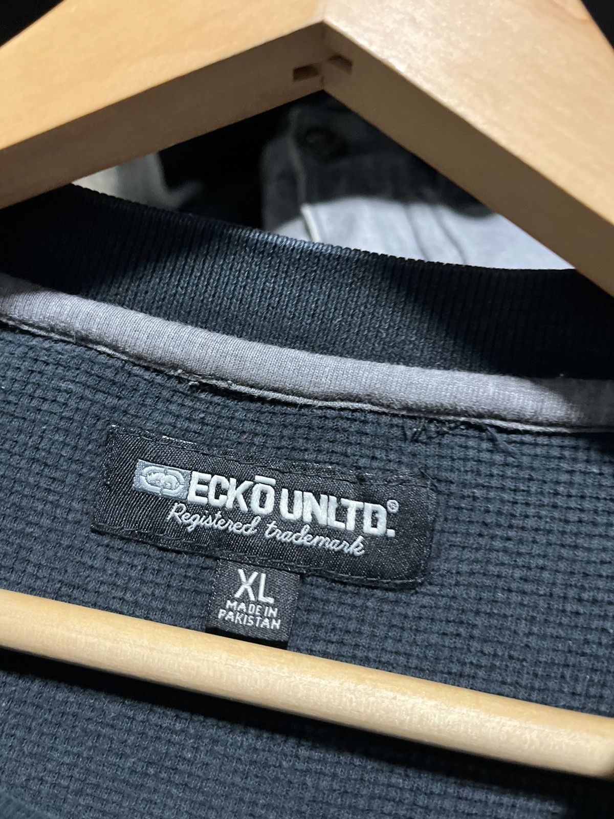 Affliction × Ecko Unltd. × Vintage Crazy Y2K Ecko UNLTD Thermal Skater Long Sleeve Grunge Opium Size US XXL / EU 58 / 5 - 5 Thumbnail