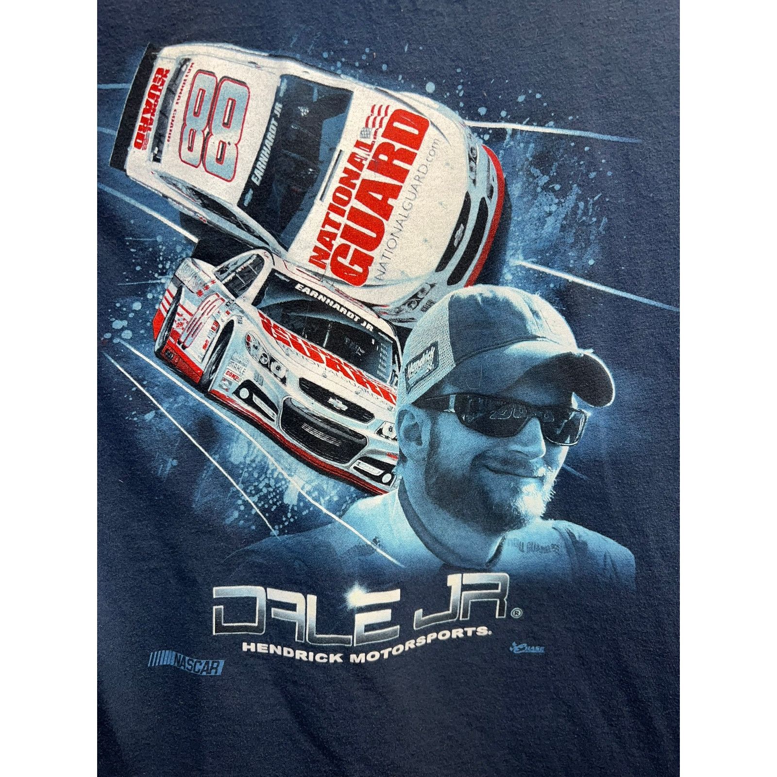 Chase Authentics Womens Dale Jr Shirt Nascar Blue Racing Top Tee Women's L Size L / US 10 / IT 46 - 7 Thumbnail