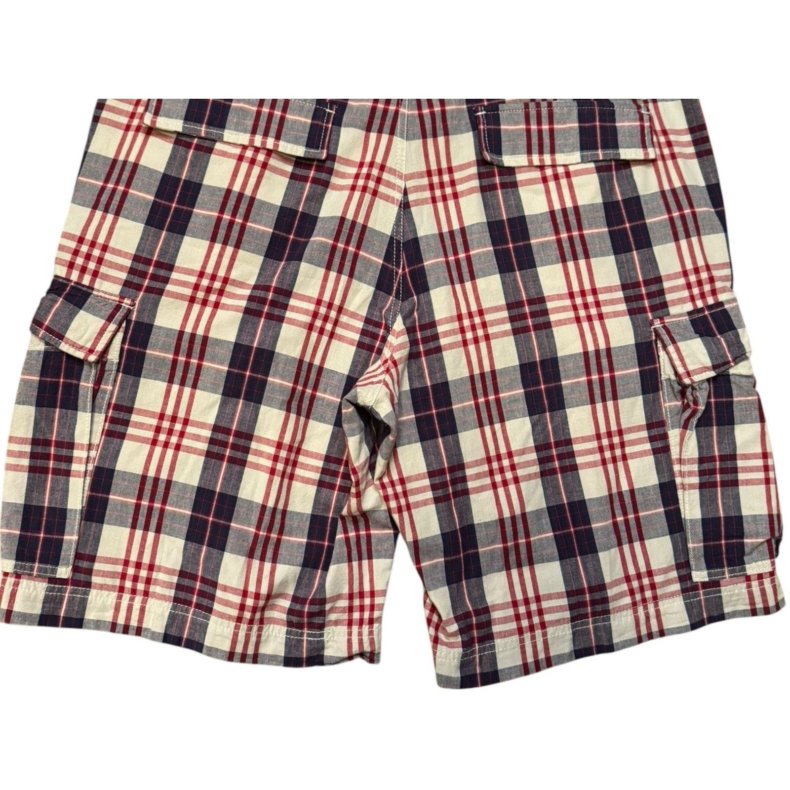 Polo Ralph Lauren Polo Jeans Co Ralph Lauren Cargo Shorts Purple Red Plaid Size US 36 / EU 52 - 4 Thumbnail