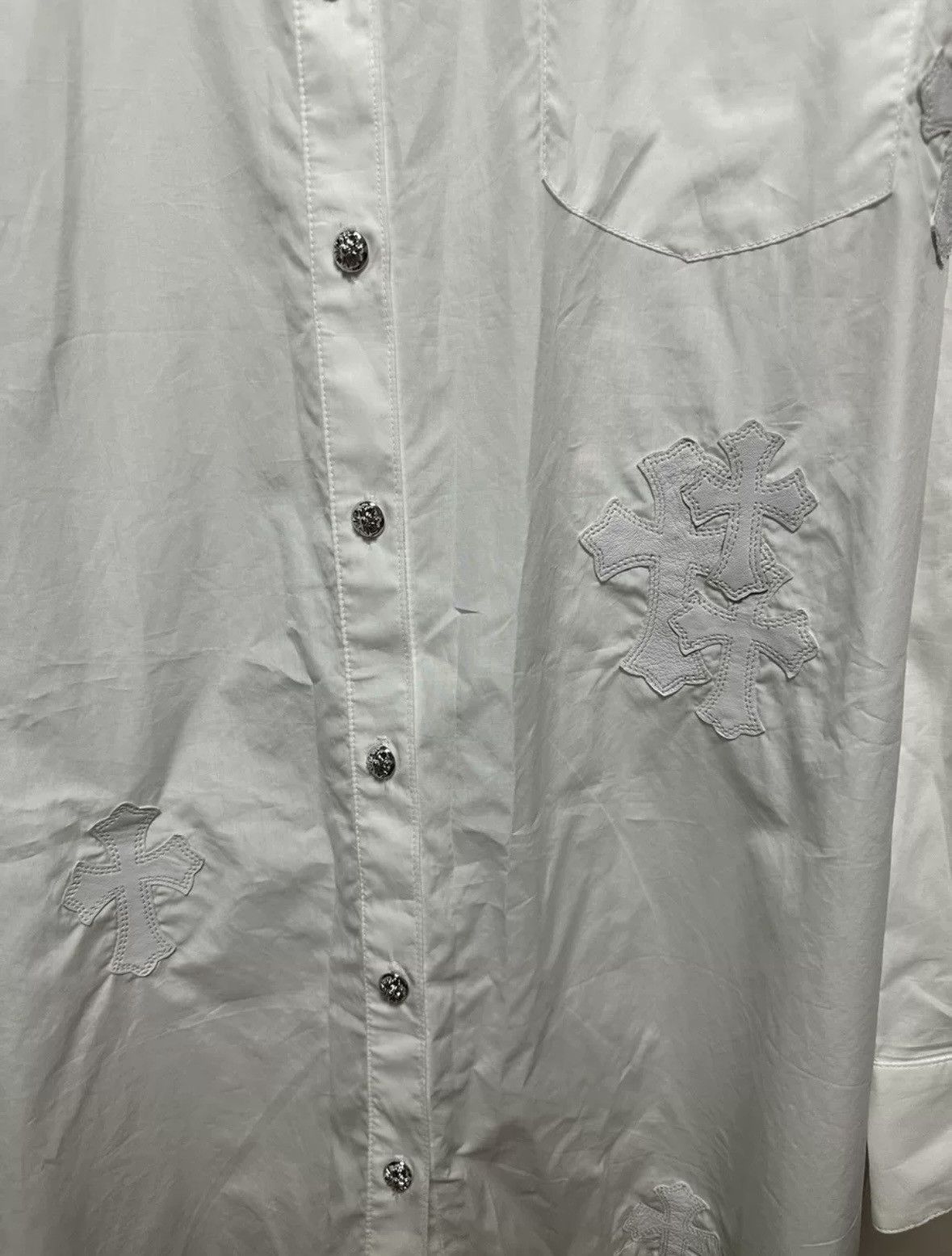 Chrome Hearts Chrome hearts white shirt Size US S / EU 44-46 / 1 - 4 Thumbnail