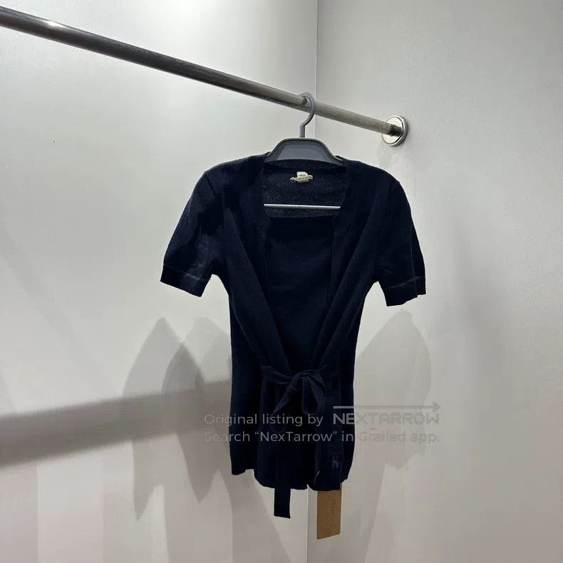 Hermes Hermes Tie Front H Letter Knit Top Size XXS / US 00 / IT 34 - 1 Thumbnail
