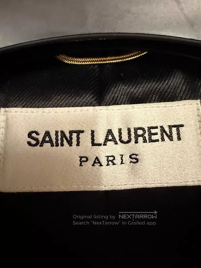 Saint Laurent Paris Saint Laurent Paris Black Studded Biker Leather Jacket i Size XXS / US 00 / IT 34 - 2 Thumbnail