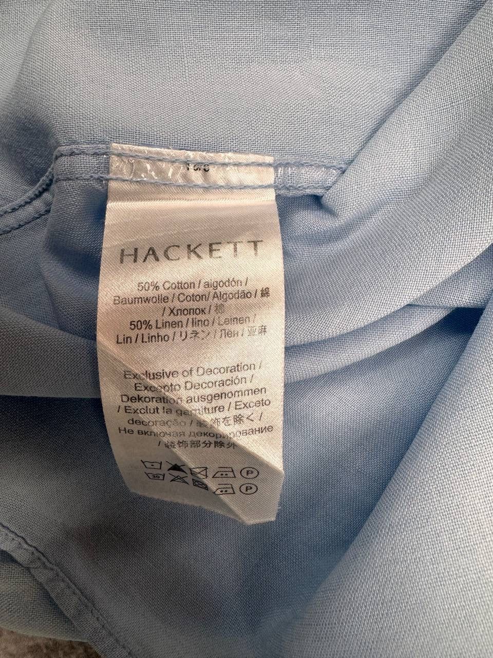 Hackett Hackett London Men's Shirt Light Blue Size XL Size US XL / EU 56 / 4 - 7 Thumbnail
