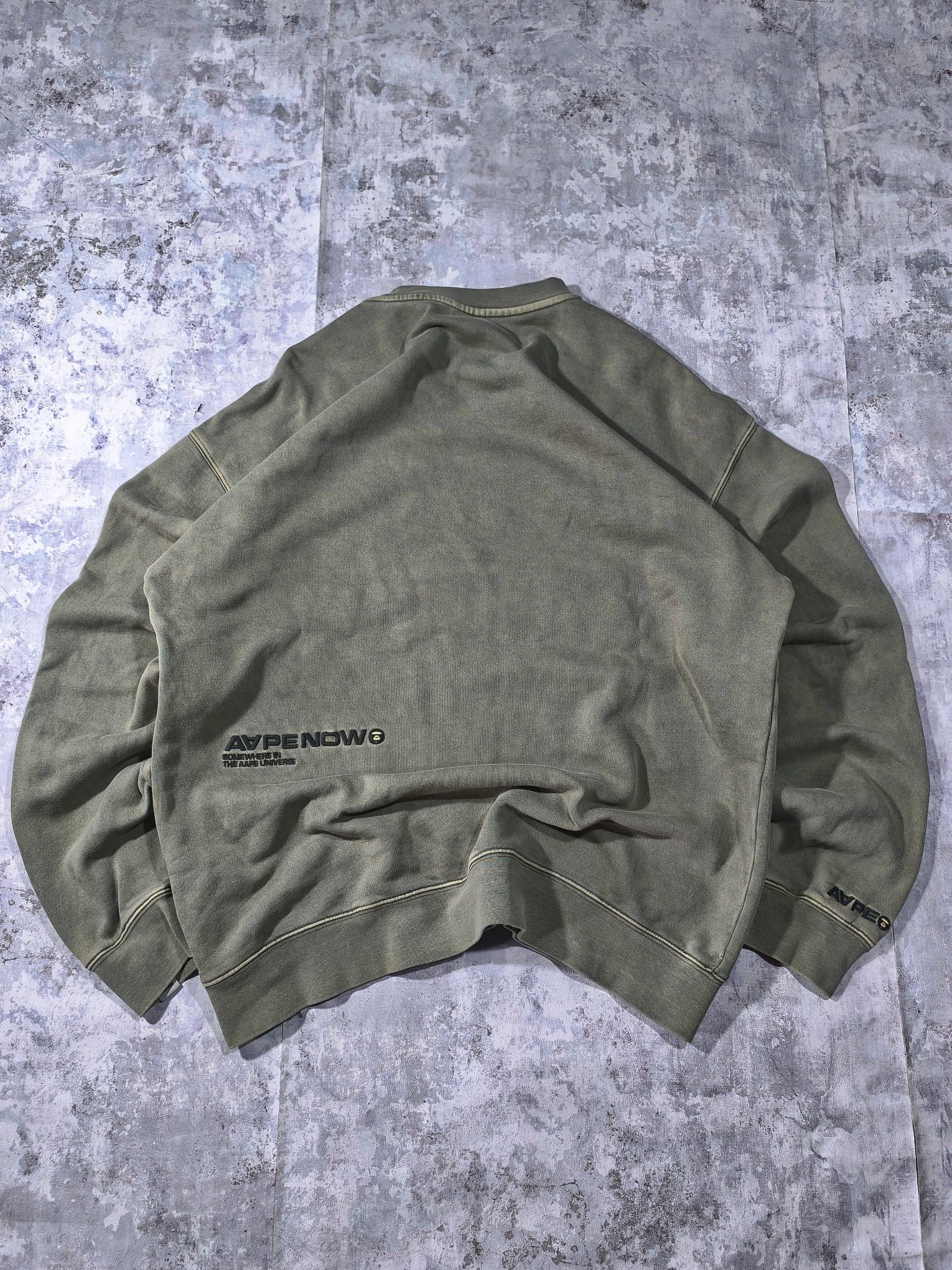 Aape aape bape khaki faded wash sweater Size US XL / EU 56 / 4 - 2 Thumbnail