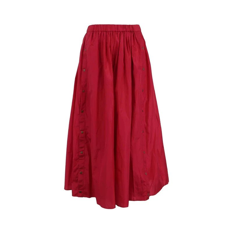 Kenzo Kenzo Mulberry silk blended solid color half skirt Size 24" / US 00 / IT 34 - 1 Thumbnail