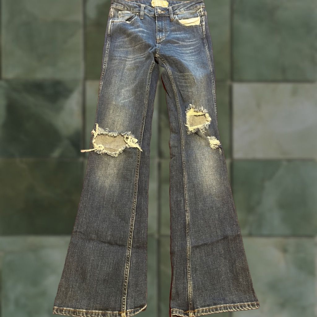 Free People Free People We The Free Jeans Womens Bootcut Denim Blue 26 Inseam 32.5 Zip Pockets Stretch Regular Size 26 Size 26" / US 2 / IT 38 - 1 Thumbnail