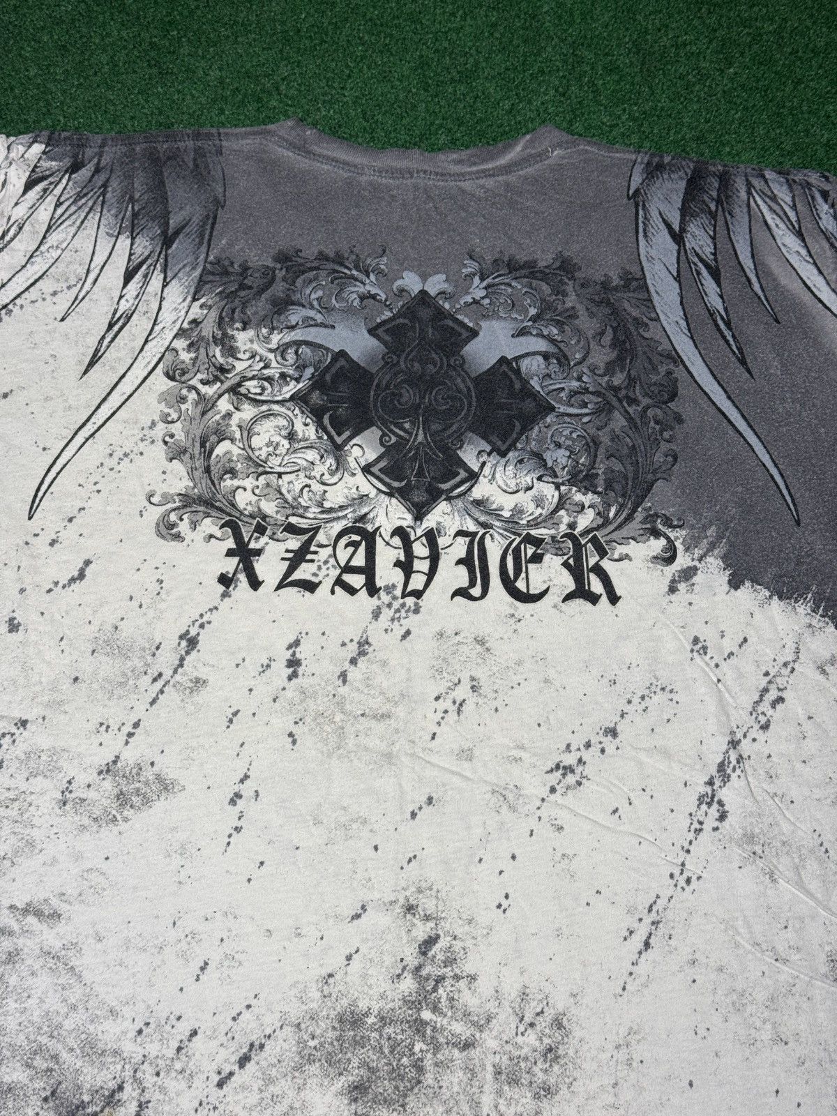 Affliction Y2K Xzavier Affliction Style Skull Gothic Grunge T Shirt Size US XXL / EU 58 / 5 - 5 Thumbnail