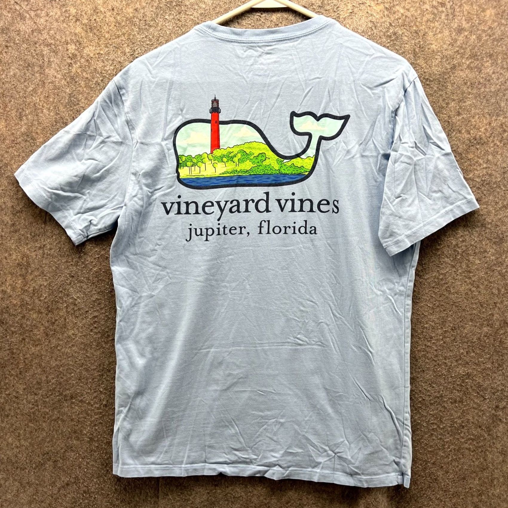 Vineyard Vines Vineyard Vines Shirt Mens Small Blue Crewneck Whale Tee Lighthouse Florida Shirt Tee Crew Neck Short Sleeve Blue Whale Logo Vintage No Size US S / EU 44-46 / 1 - 2 Thumbnail