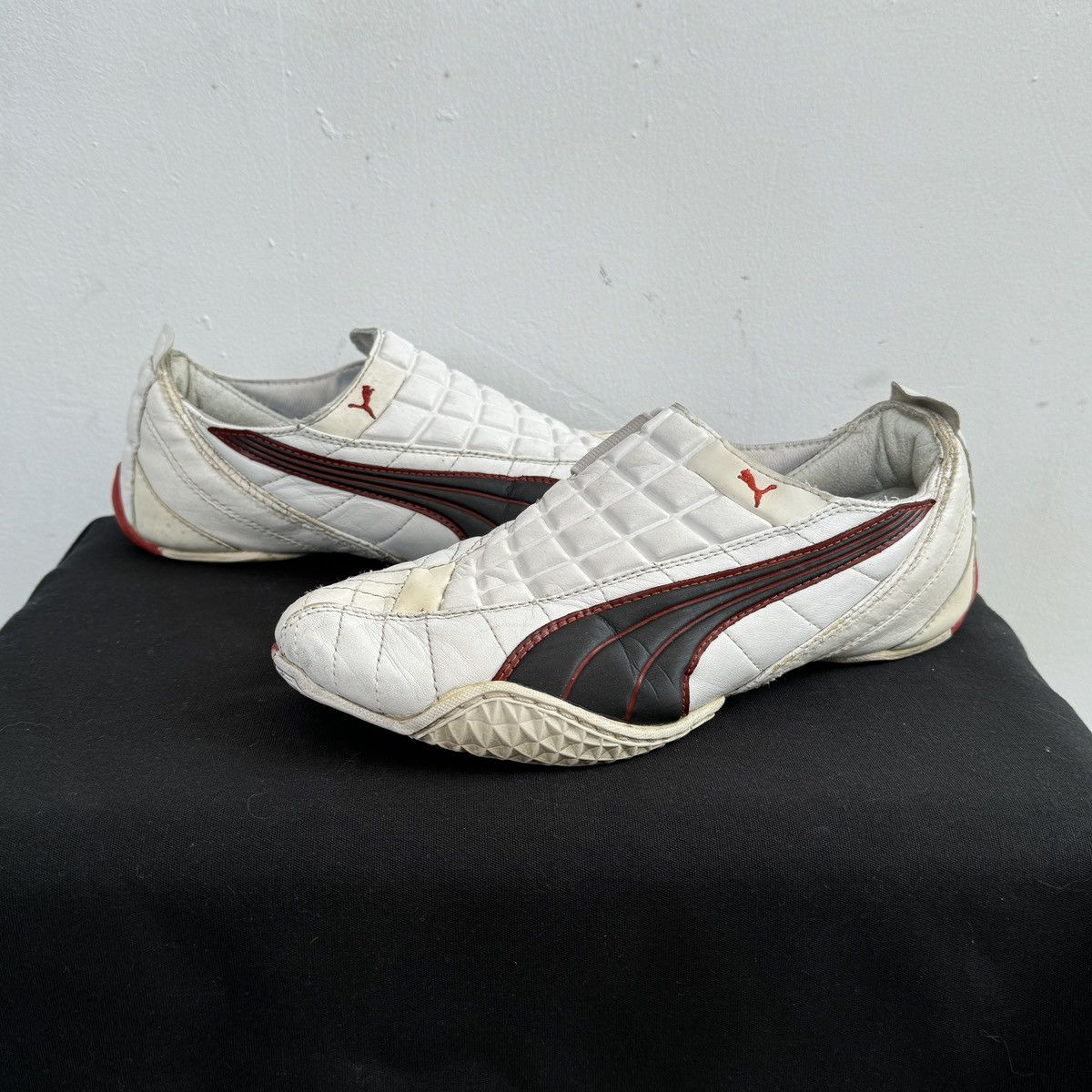 Puma Vintage Puma Speedcat White Low Cut Sneakers Monster Style Size US 7.5 / EU 40-41 - 3 Thumbnail