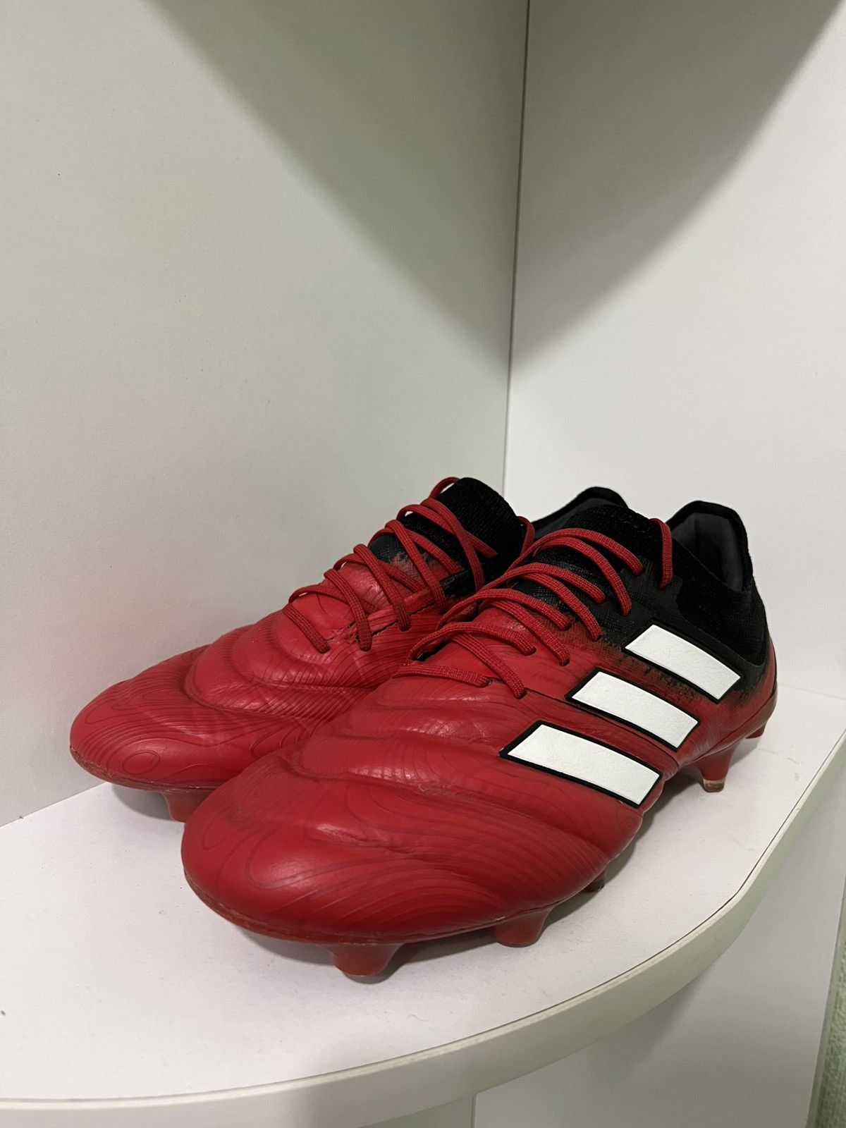 Adidas Adidas COPA 19.1 SG Soft Ground Football Boots Black/Red Size US 7 / EU 40 - 3 Thumbnail