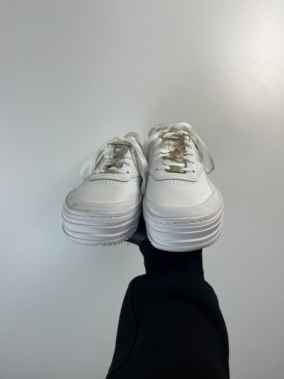Reebok Reebok Classic Leather Platform Sneakers White Women Size 38 Size US 5.5 / EU 38 - 2 Thumbnail