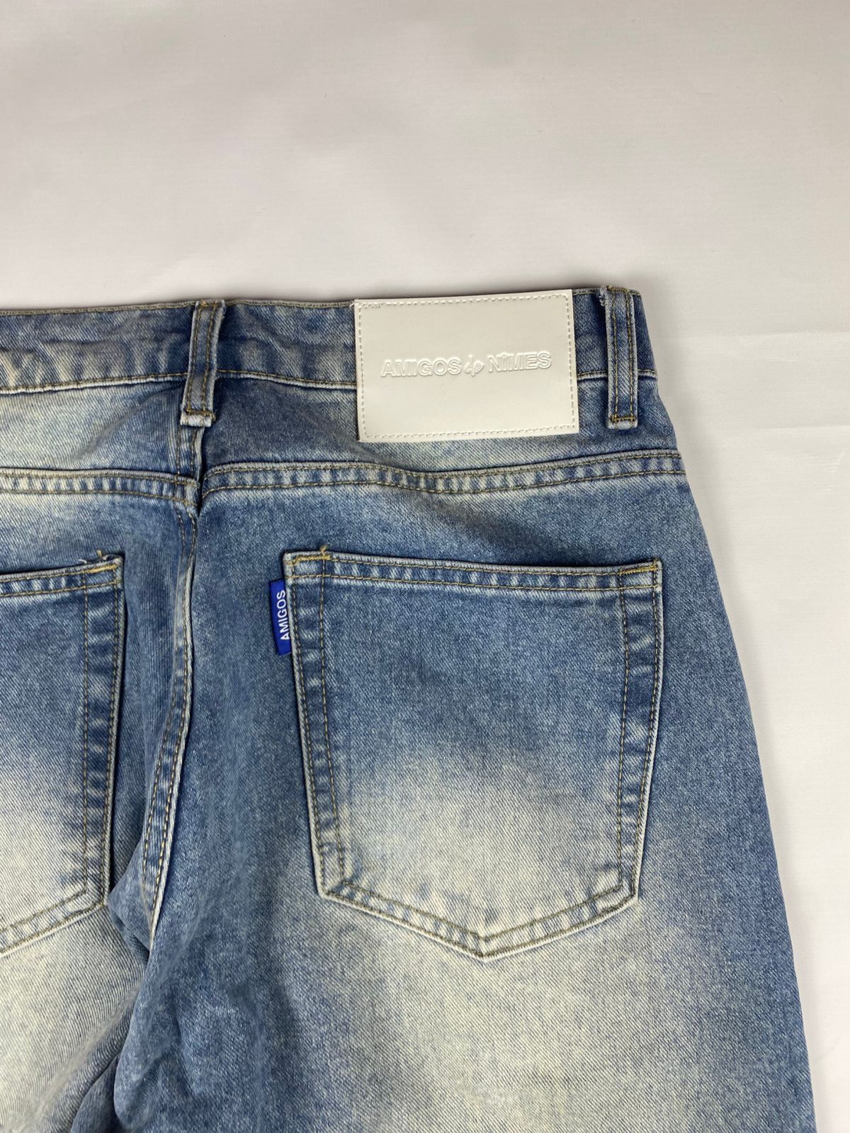 Vintage AMIGOS de NIMES Denim Long Pants Size US 28 / EU 44 - 11 Thumbnail