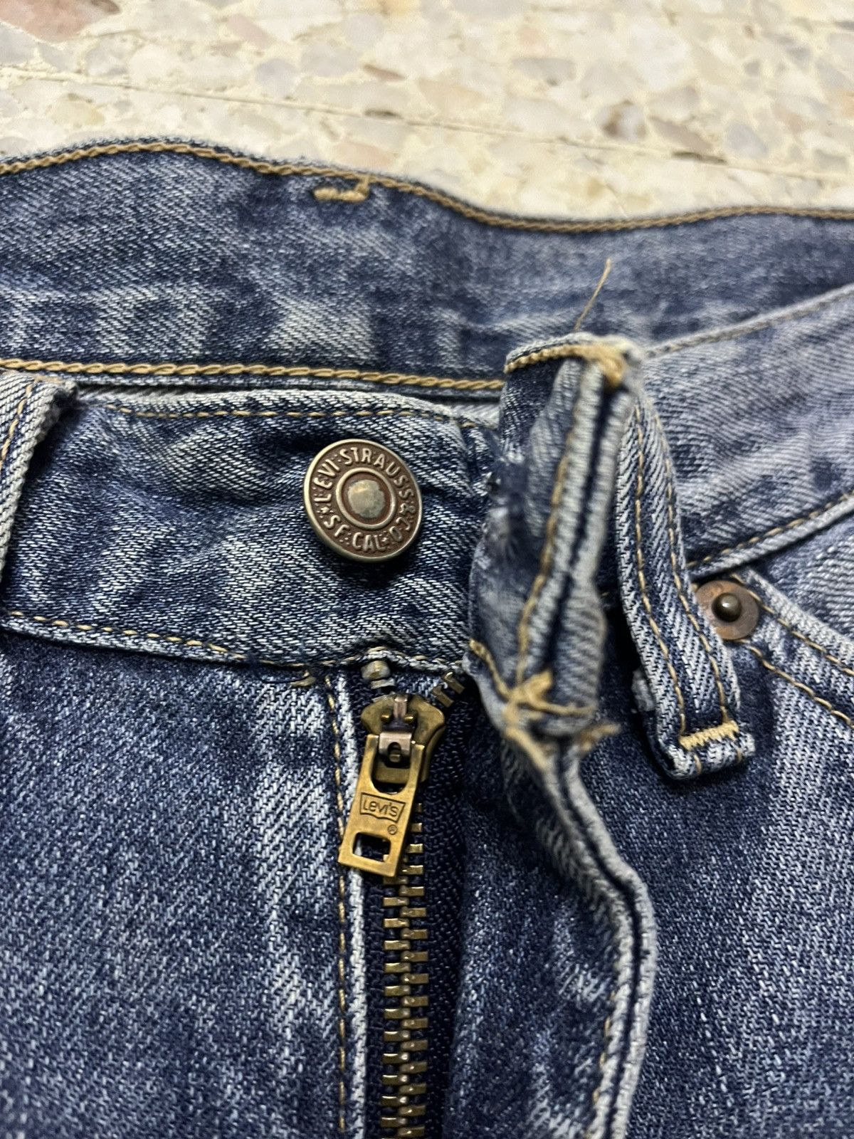 vintage levis 517 boot cut light blue jeans