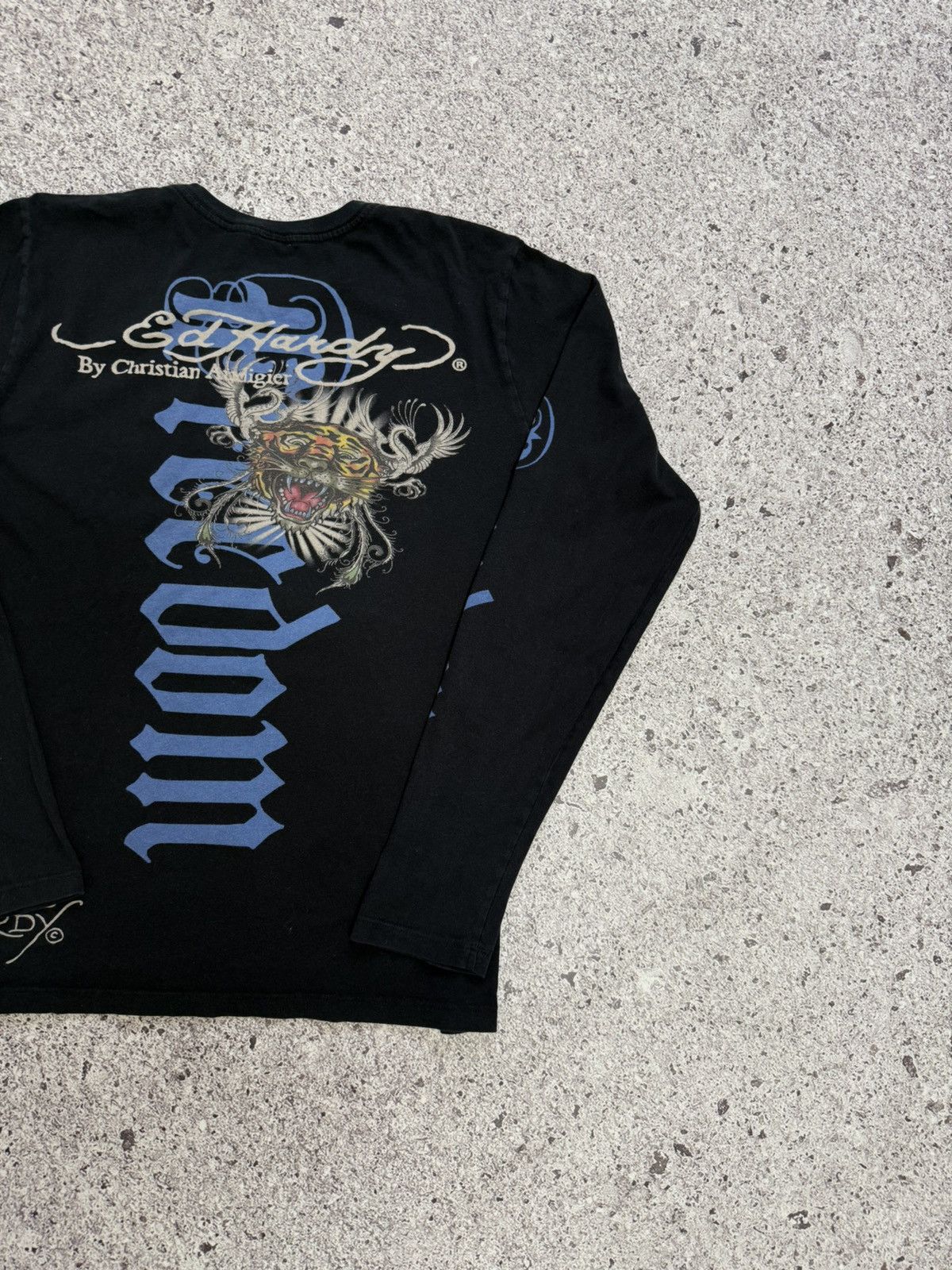 Christian Audigier × Ed Hardy Ed Hardy By Christian Audigier Longsleeve T-Shirt Y2K Hype Size US L / EU 52-54 / 3 - 8 Thumbnail