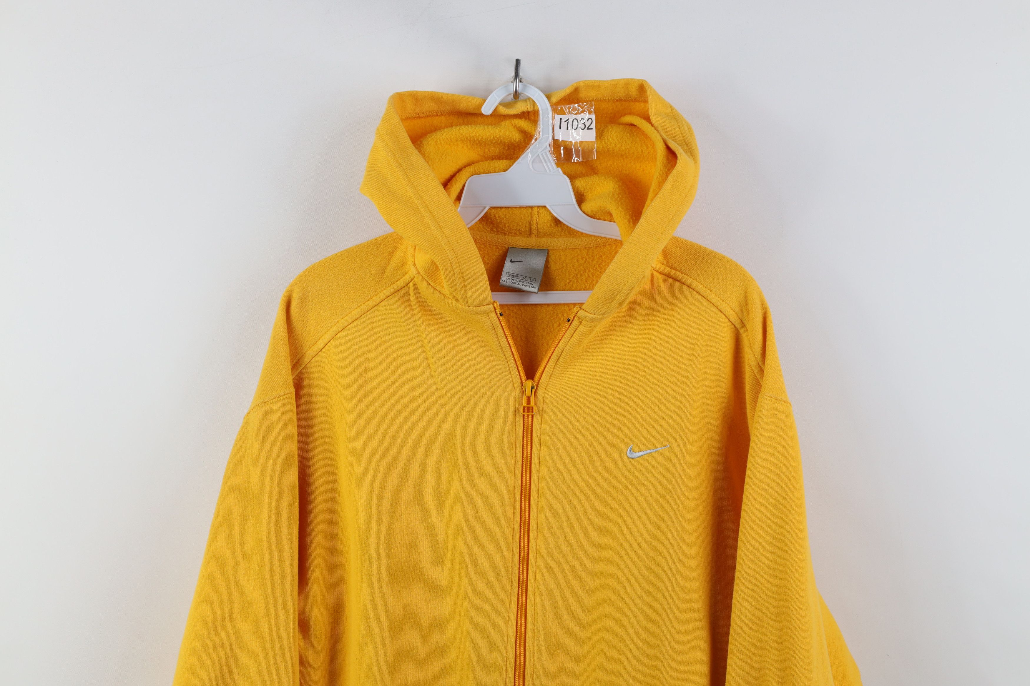 Nike Vintage Y2K Nike Scott Mini Swoosh Full Zip Hoodie Yellow Size XL / US 12-14 / IT 48-50 - 2 Thumbnail