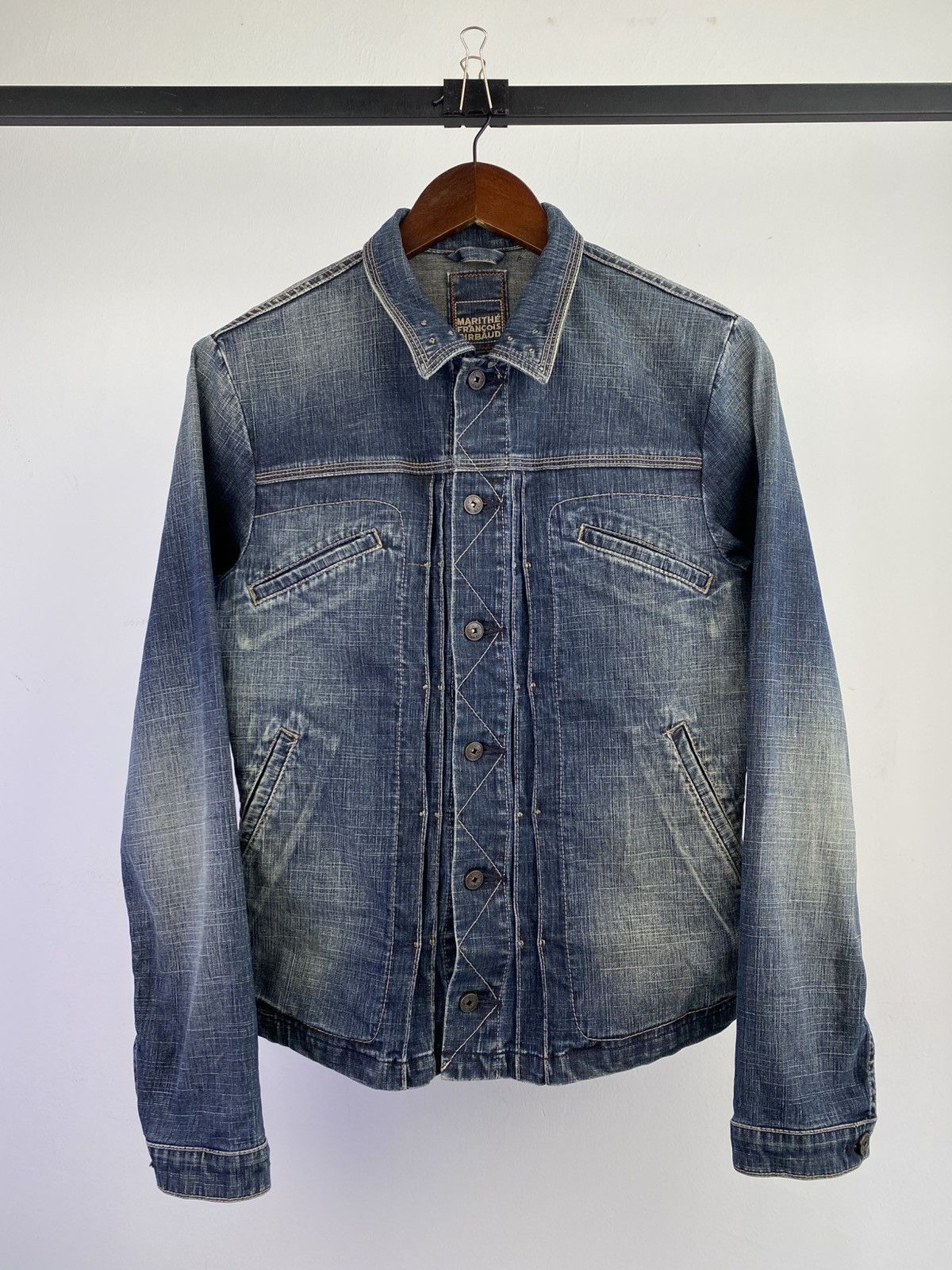 Marithe + Francois Girbaud Marithe Francois Girbaud Vintage 90s Washed Denim Jacket Size US S / EU 44-46 / 1 - 1 Thumbnail