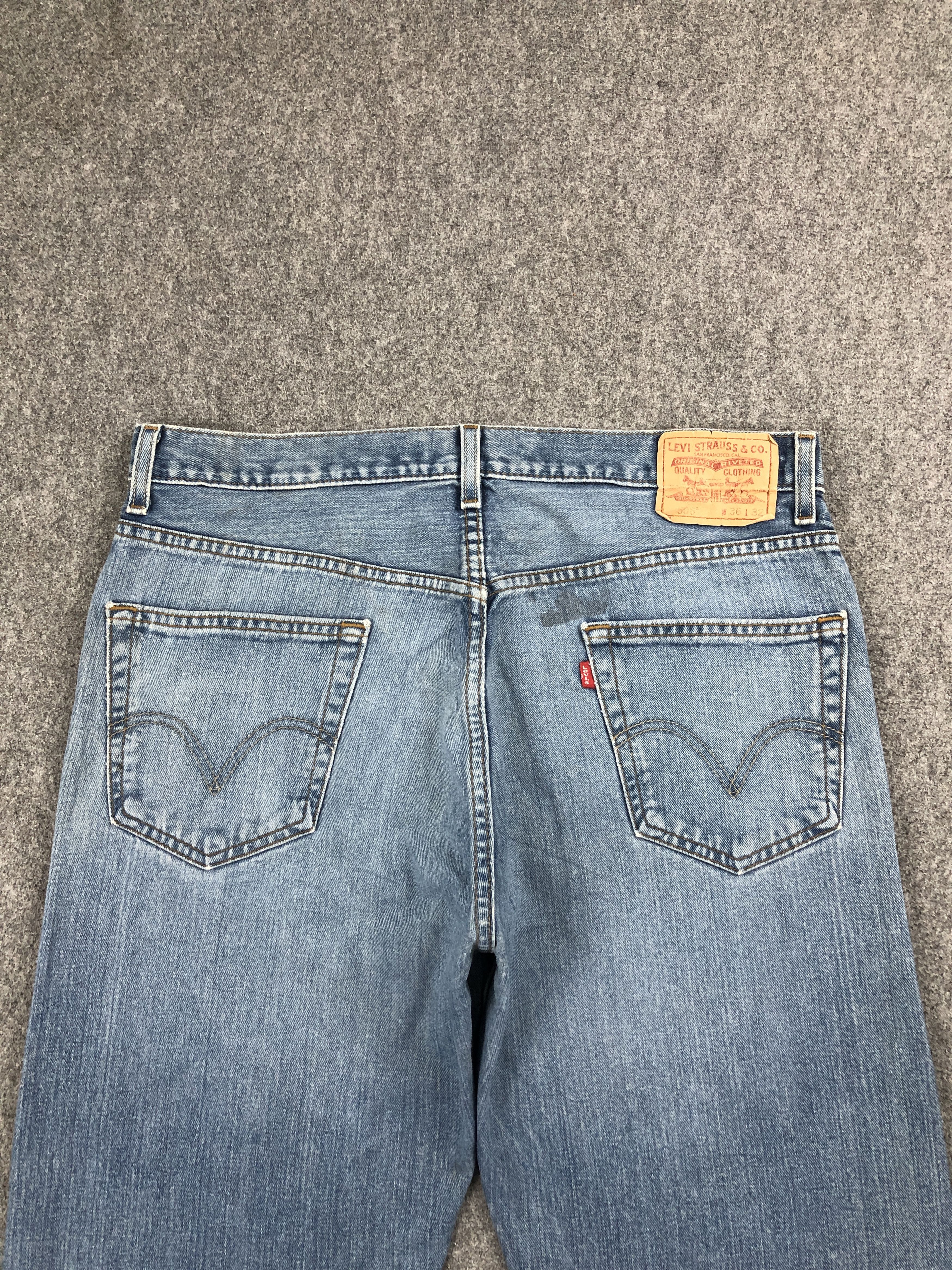 Levi's × Vintage Vintage Levis 505 Faded Blue Jeans DP2475 Size US 34 / EU 50 - 4 Thumbnail