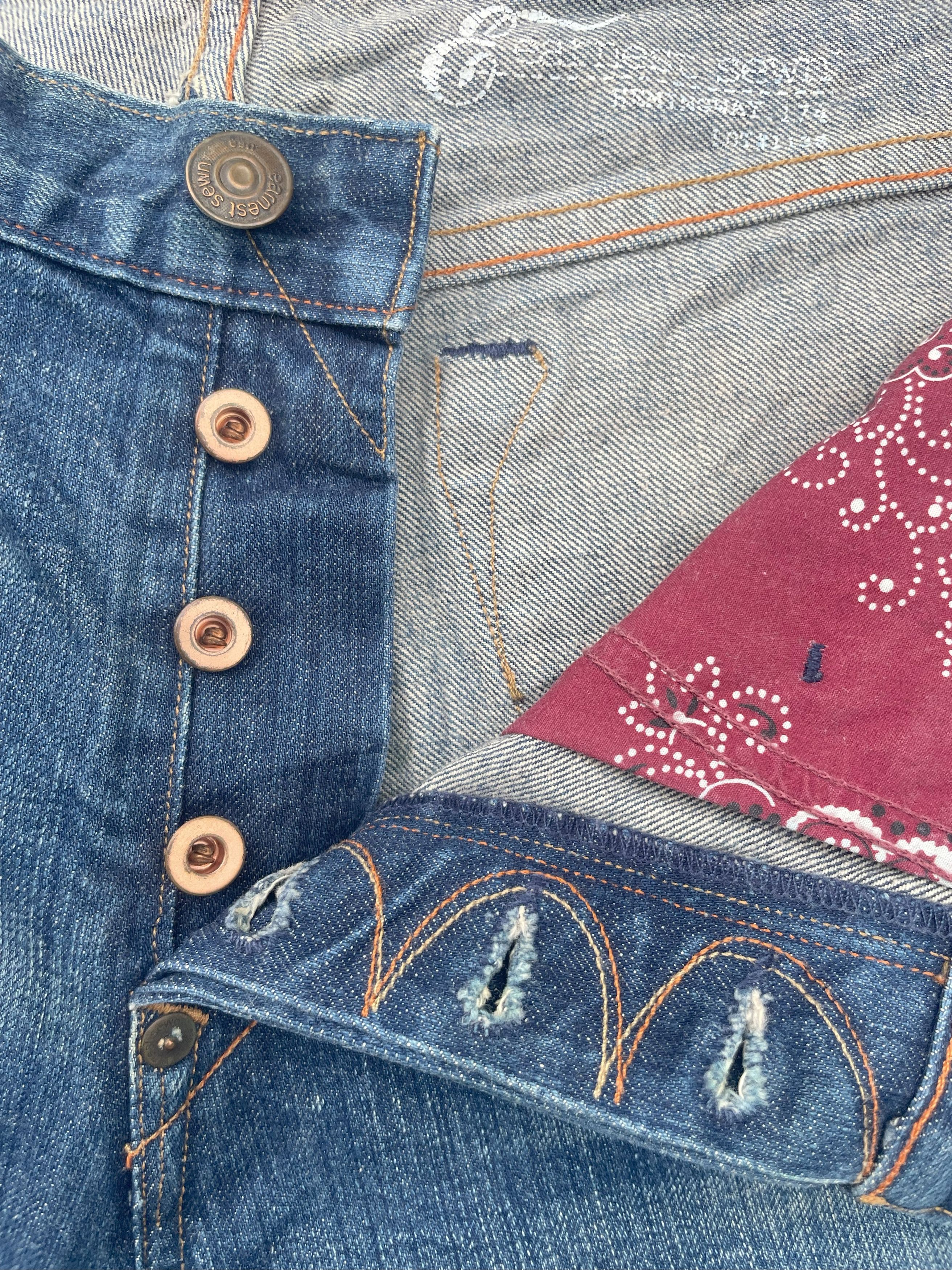 Earnest Sewn Earnest Sewn Flare Distresed Jeans Size US 35 - 13 Thumbnail
