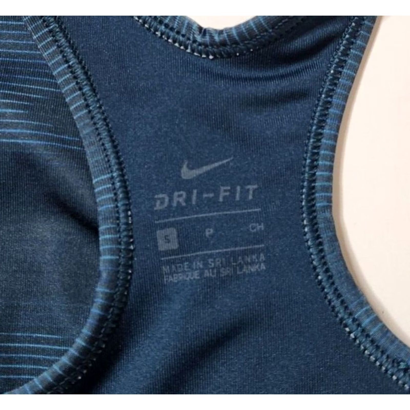 Nike Nike Womens Sports Bra Activewear Racerback S Teal Blue-Green Dri-FIT Wireless Pullover, 90s? Size ONE SIZE - 4 Thumbnail
