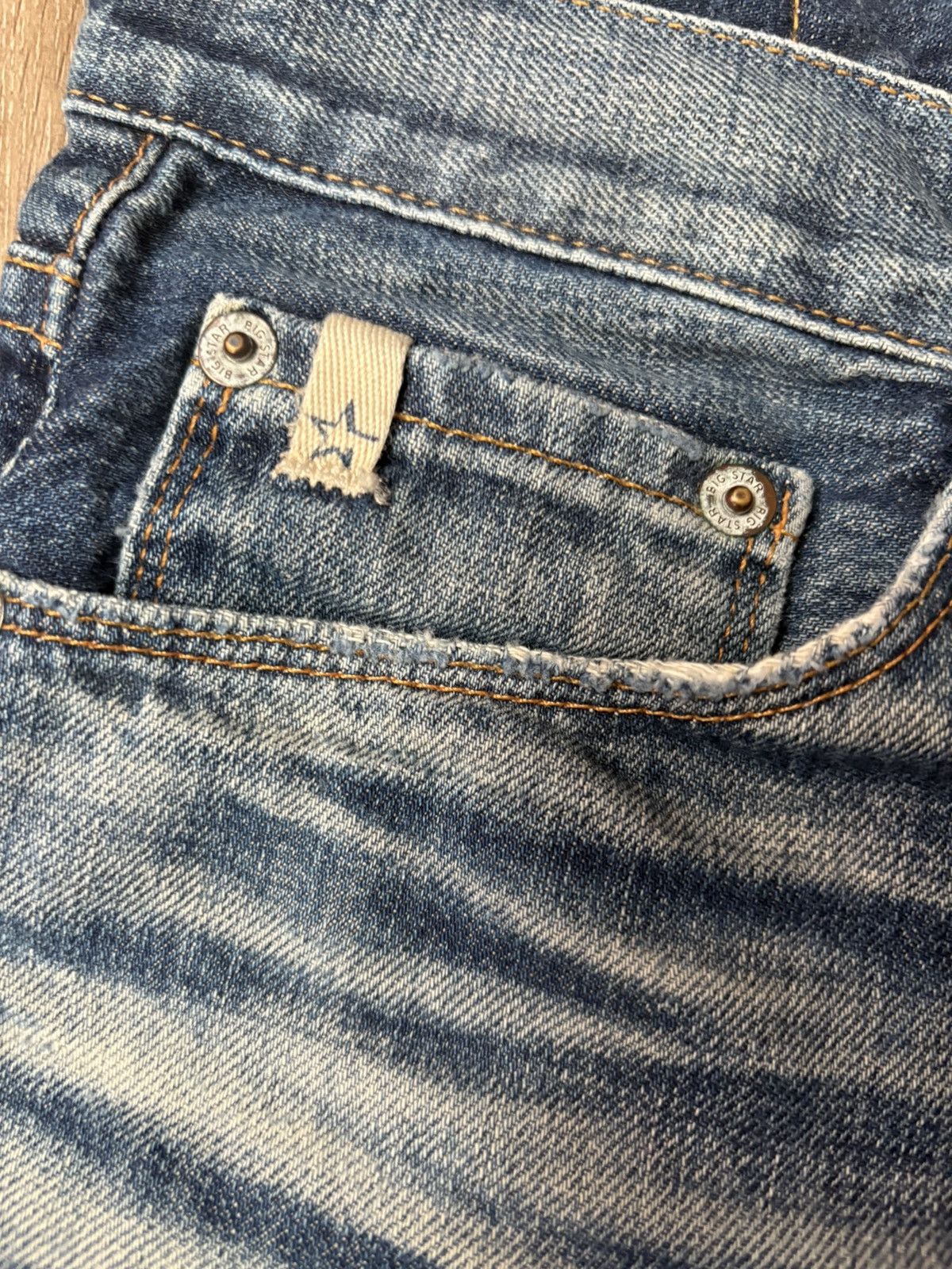 Big Star Big Star 1974 Division Straight Leg Jeans Size US 29 - 4 Thumbnail