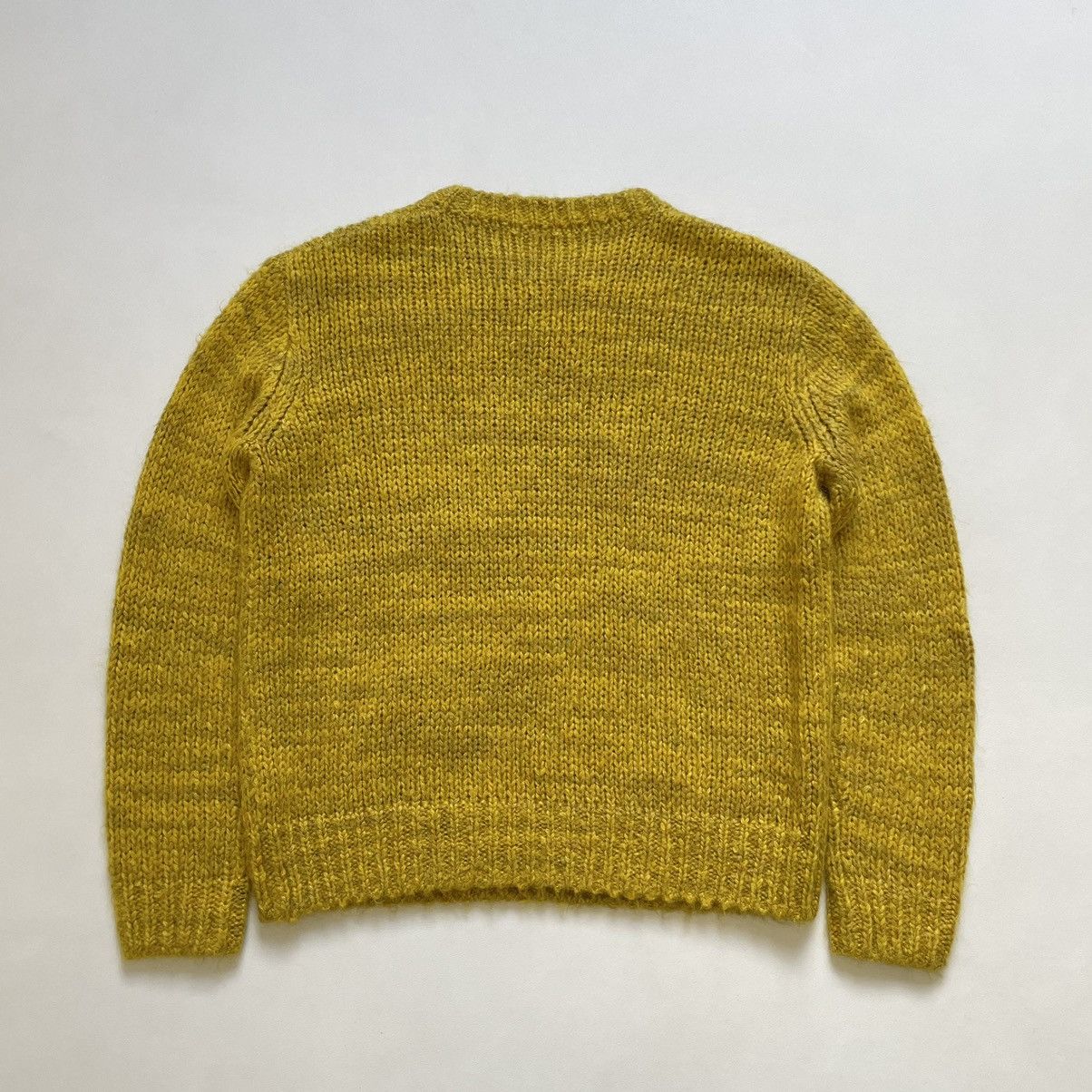 Dries Van Noten Mustard Yellow Boxy Mohair Sweater Size US M / EU 48-50 / 2 - 8 Thumbnail