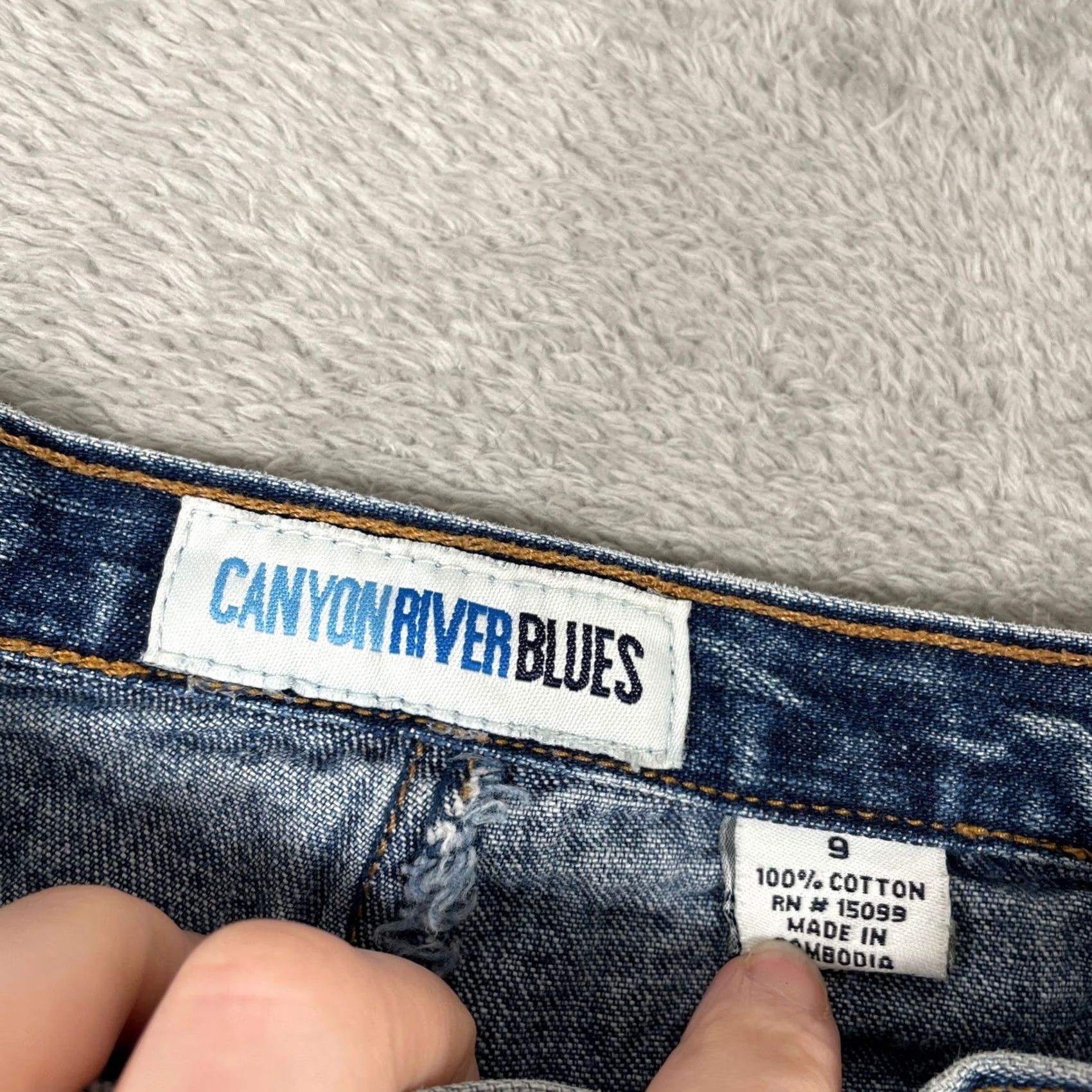 Vintage VINTAGE Canyon River Blues Shorts Womens 9 Blue Denim Carpenter Utility Y2K Size 30" / US 8 / IT 44 - 3 Thumbnail