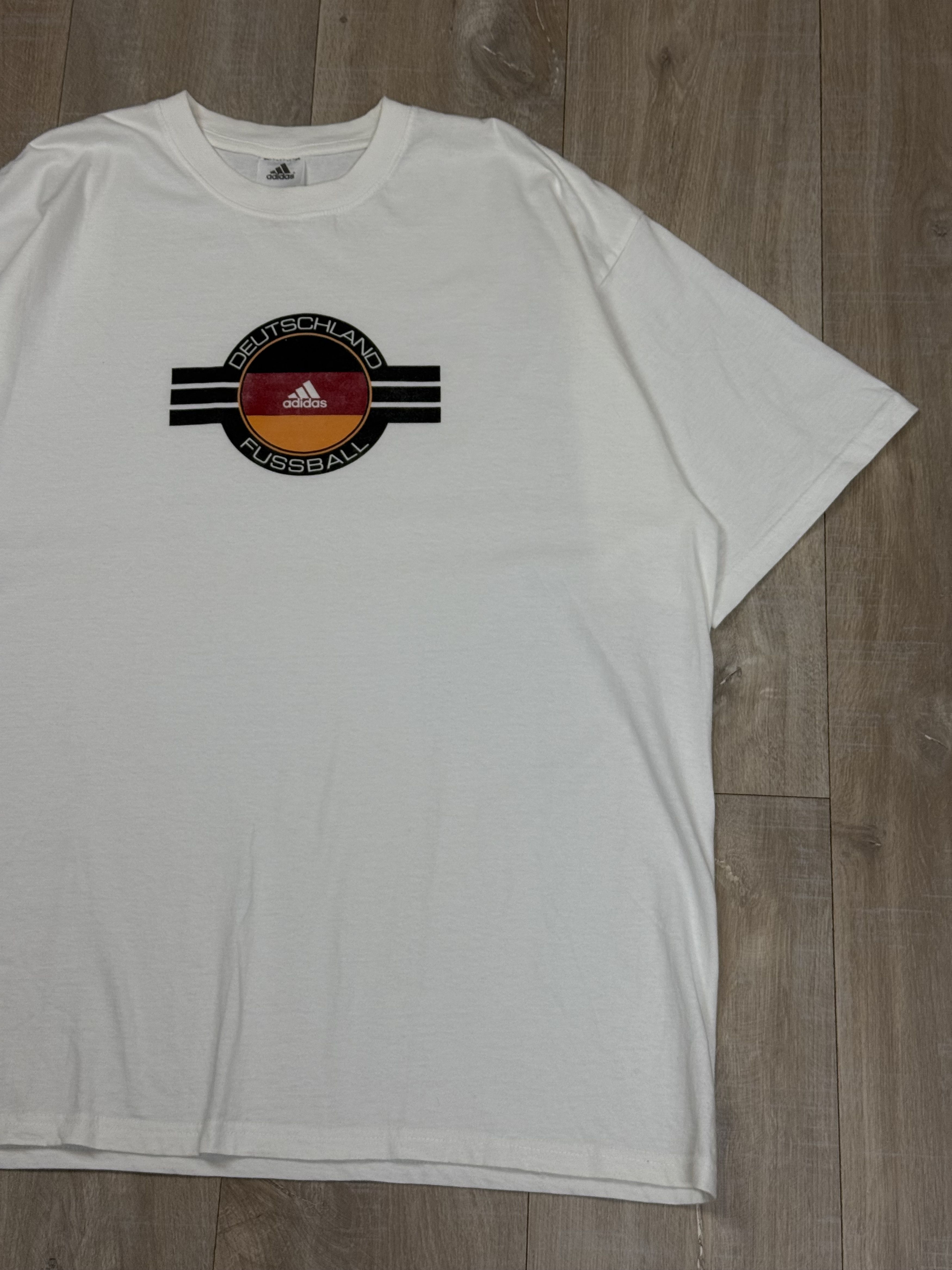 Adidas Vintage Adidas Deutschland Germany Football Soccer T-shirt Size US XL / EU 56 / 4 - 3 Thumbnail