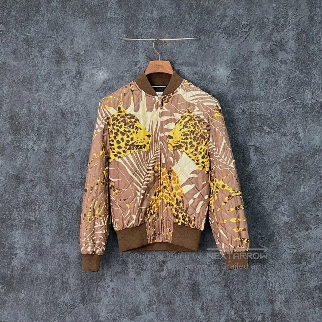 Saint Laurent Paris Saint Laurent Animal Print Quilted Jacket. Size US M / EU 48-50 / 2 - 3 Thumbnail