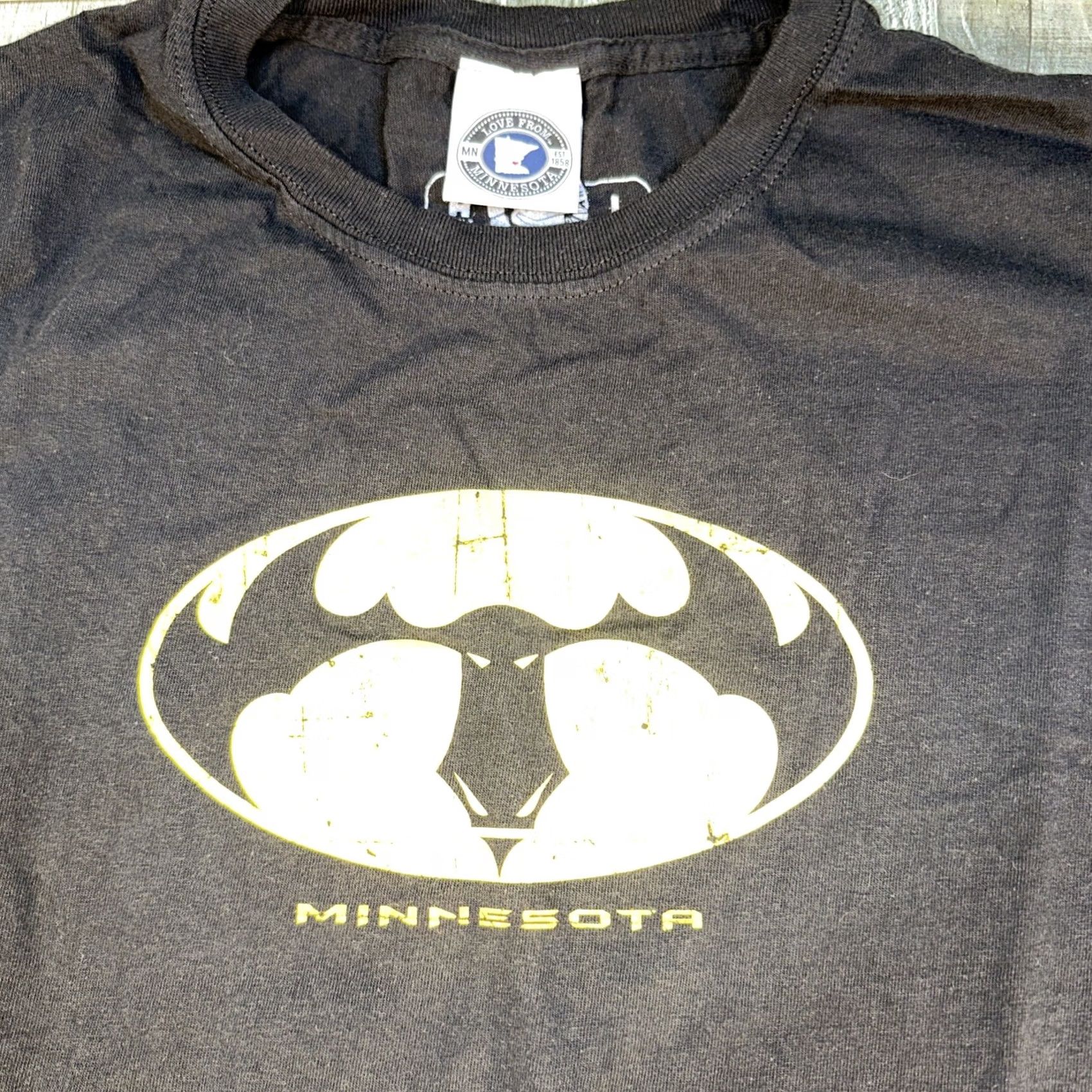 CO Duck Minnesota Moose Bat Logo T-Shirt Men’s Large Black Funny Graphic Tee Shirt Size US L / EU 52-54 / 3 - 3 Thumbnail
