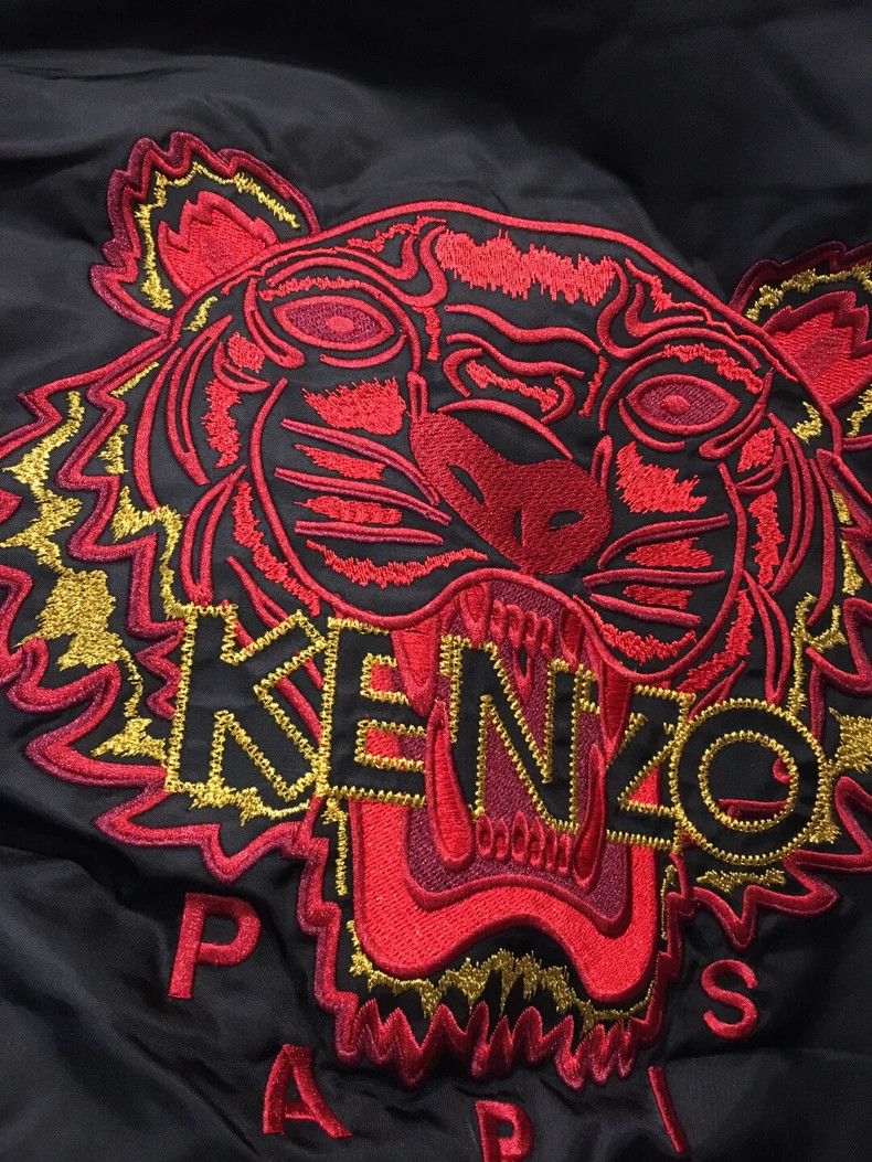 Kenzo KENZO Tiger head embroidery jacket coat Size US M / EU 48-50 / 2 - 2 Thumbnail