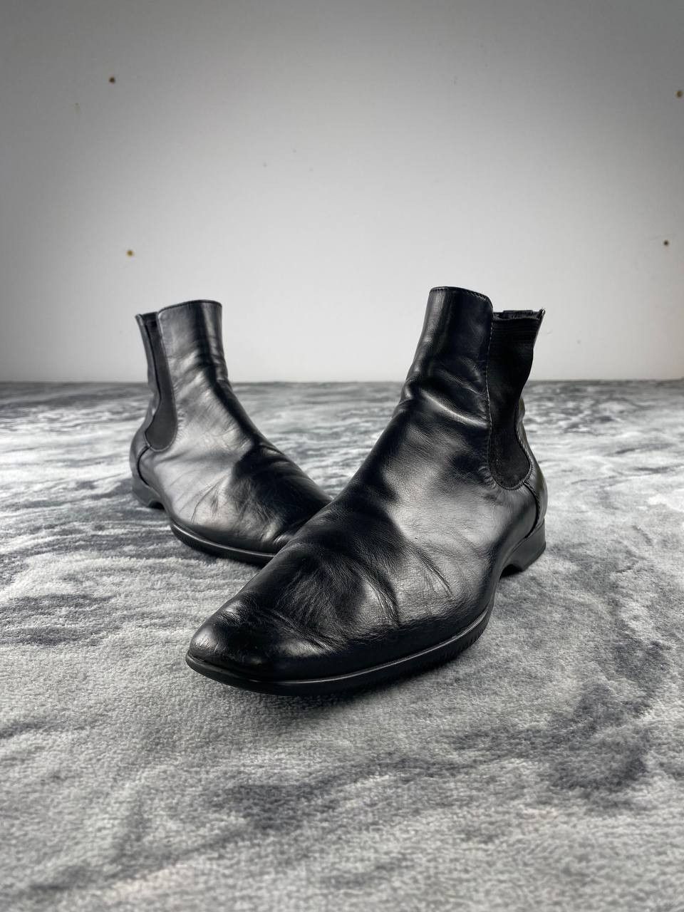 Prada Prada Sport Leather Chelsea Boots Men Size 6.5 Black Size US 7.5 / EU 40-41 - 1 Thumbnail