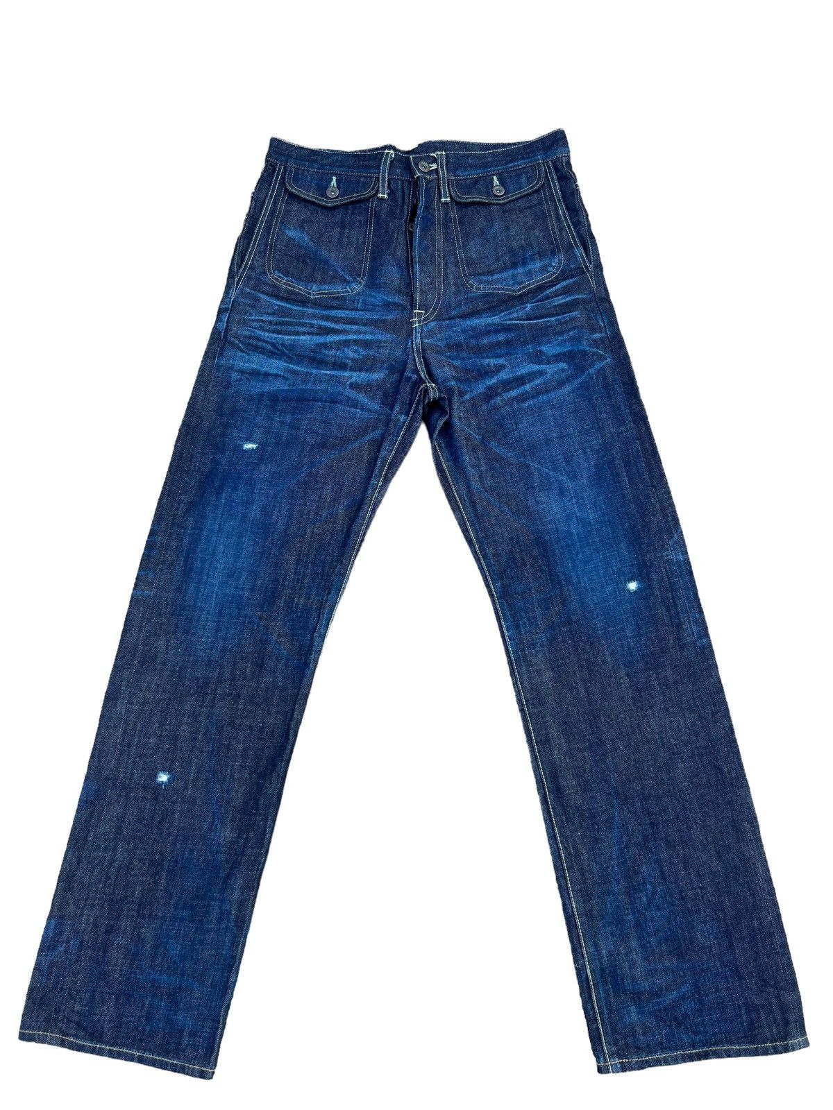 Schlussel GLAMB Tokyo Distressed 6 Pocket Denim Jeans Size US 32 / EU 48 - 1 Thumbnail
