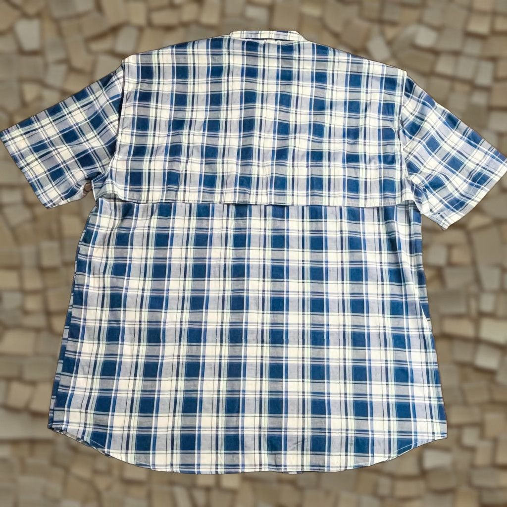 Vintage Stillwater & Supply Co. Shirt Men XL Blue Plaid Short Sleeve Button Up, Vented, Casual, Regular Size US XL / EU 56 / 4 - 1 Thumbnail