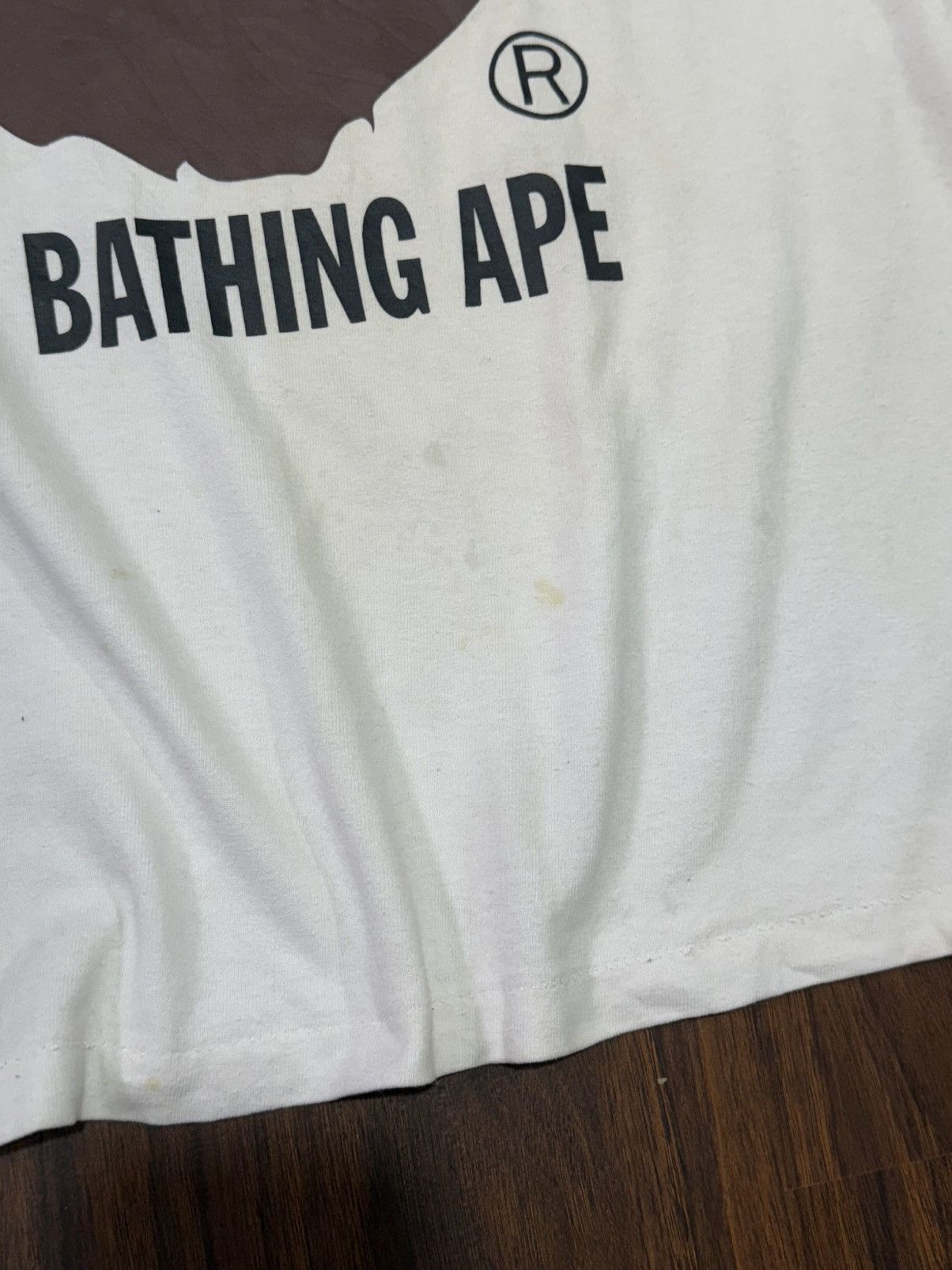 Bape BATHING APE BIG HEAD LOGO LONG SLEEVES TEE Size US L / EU 52-54 / 3 - 5 Thumbnail