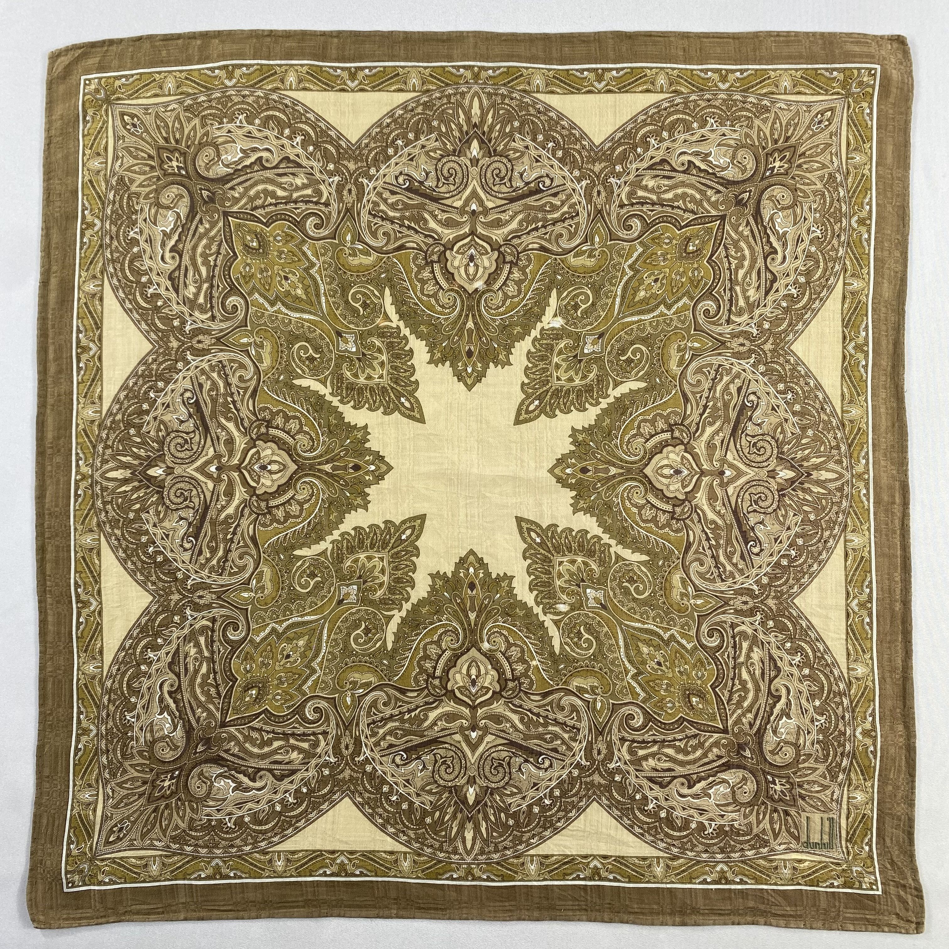 Alfred Dunhill × Vintage Alfred Dunhill Handkerchief / Neckerchief / Bandana-P1835 Size ONE SIZE - 1 Thumbnail