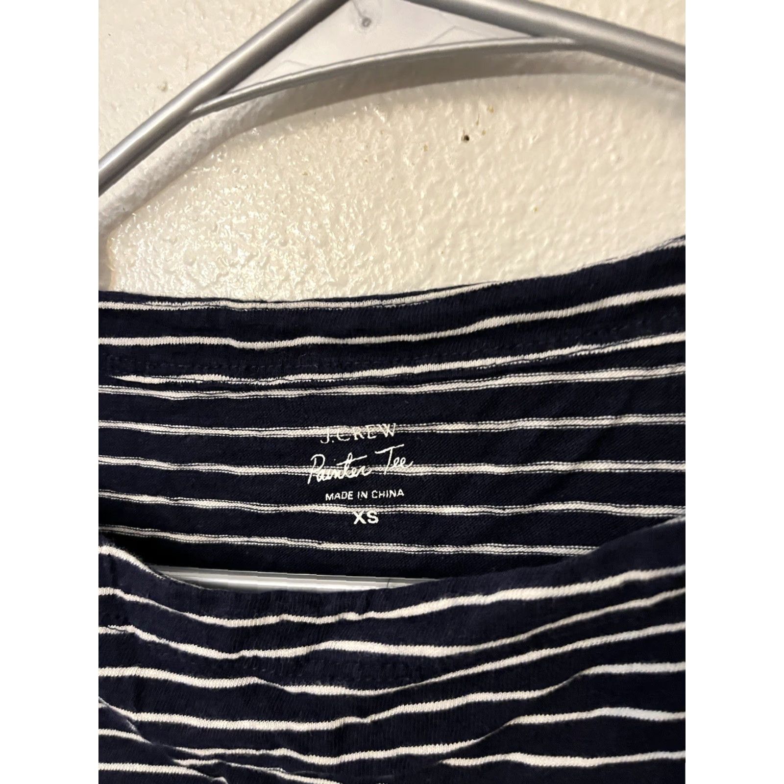 J.Crew J.CREW Women's Nautical Striped Boatneck Tee Pullover Size XS Blue Classic Preppy Size XS / US 0-2 / IT 36-38 - 2 Thumbnail
