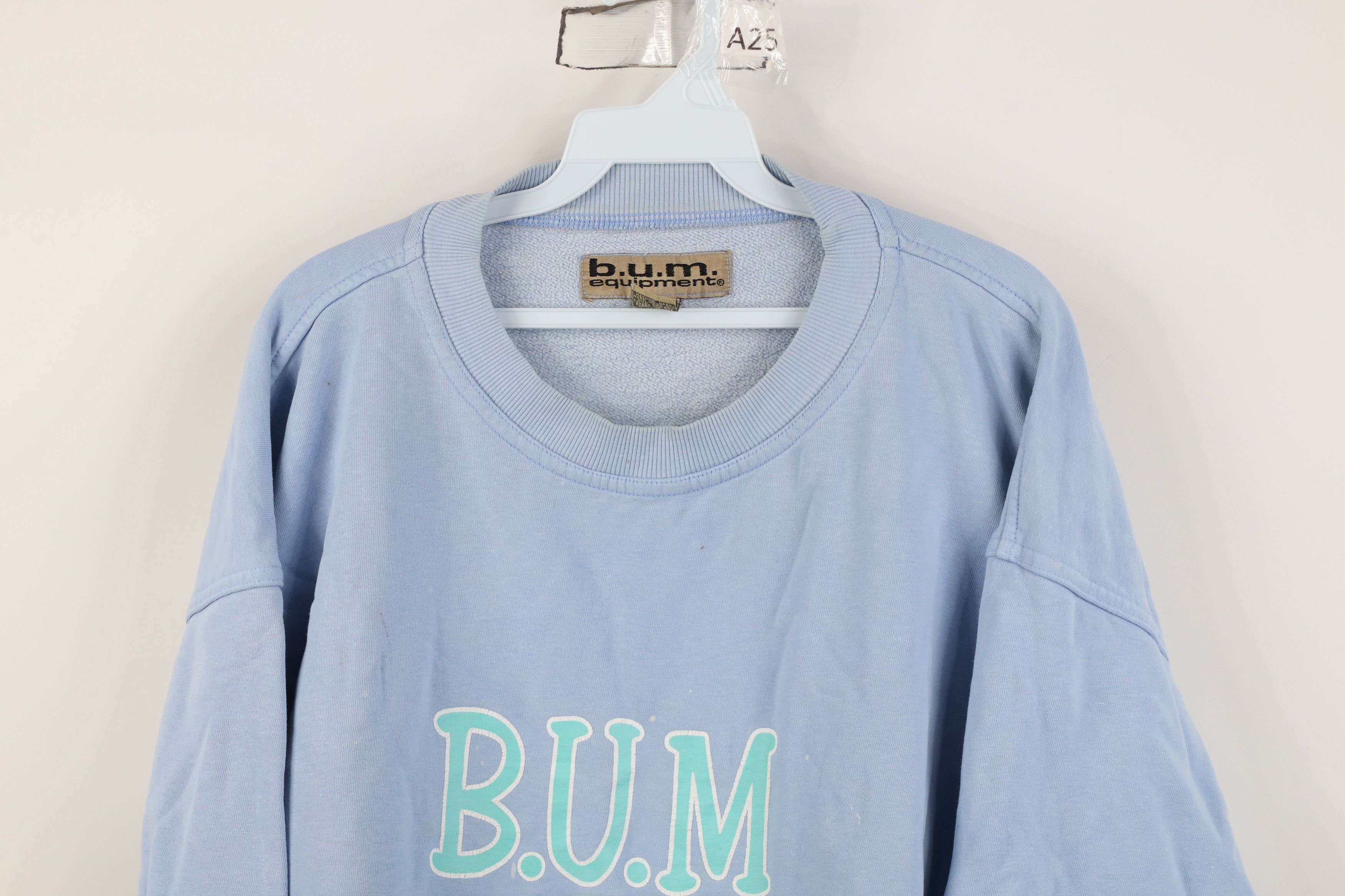 Vintage Vintage 90s Bum Equipment Spell Out Crewneck Sweatshirt Size L / US 10 / IT 46 - 2 Thumbnail