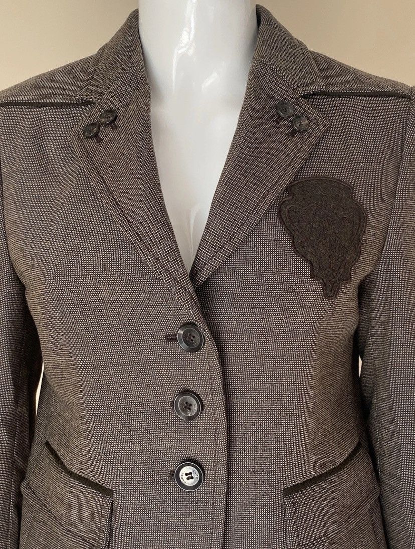 Gucci GUCCI WOOL PATCHED BLAZER JACKET BROWN SIZE 44 Size M / US 6-8 / IT 42-44 - 2 Thumbnail