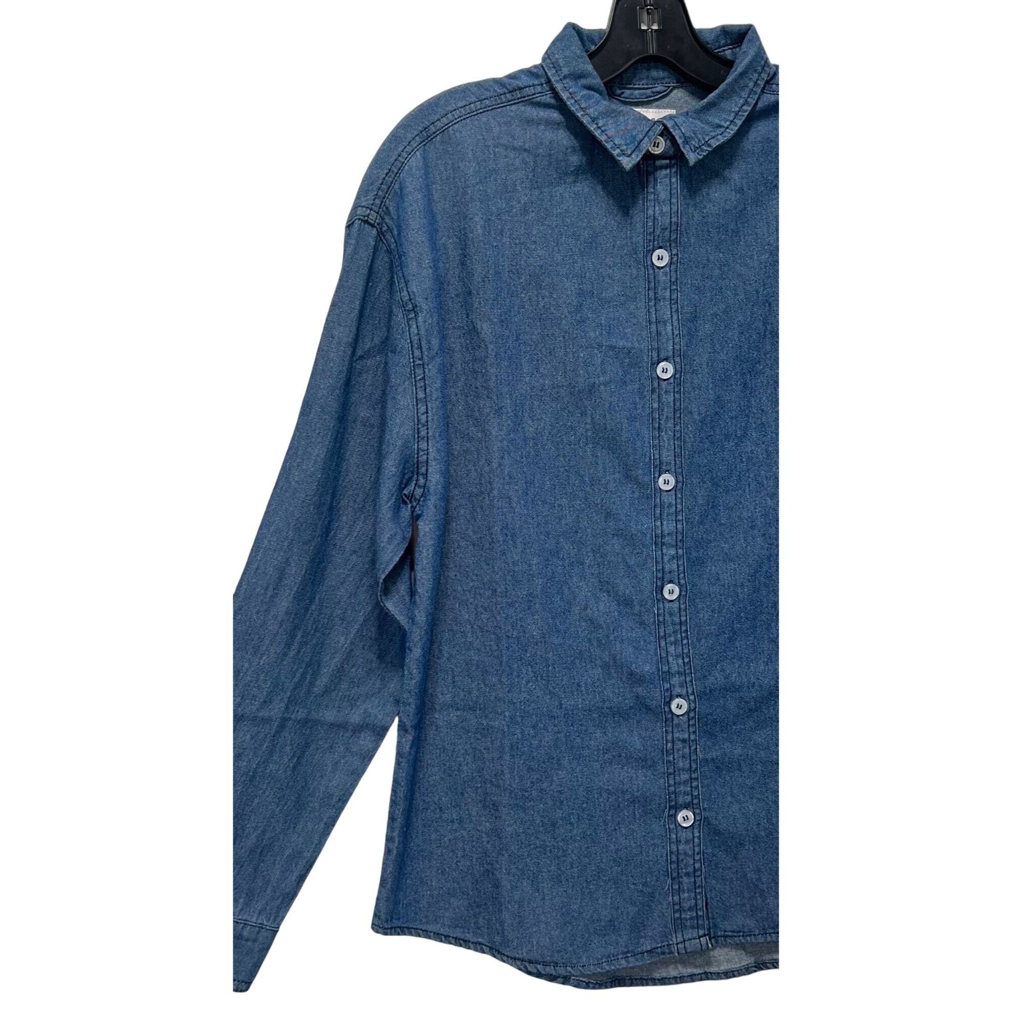 rue21 Rue 21 - Women's Chambray Long Sleeve Button Down Shirt With Size S / US 4 / IT 40 - 13 Thumbnail