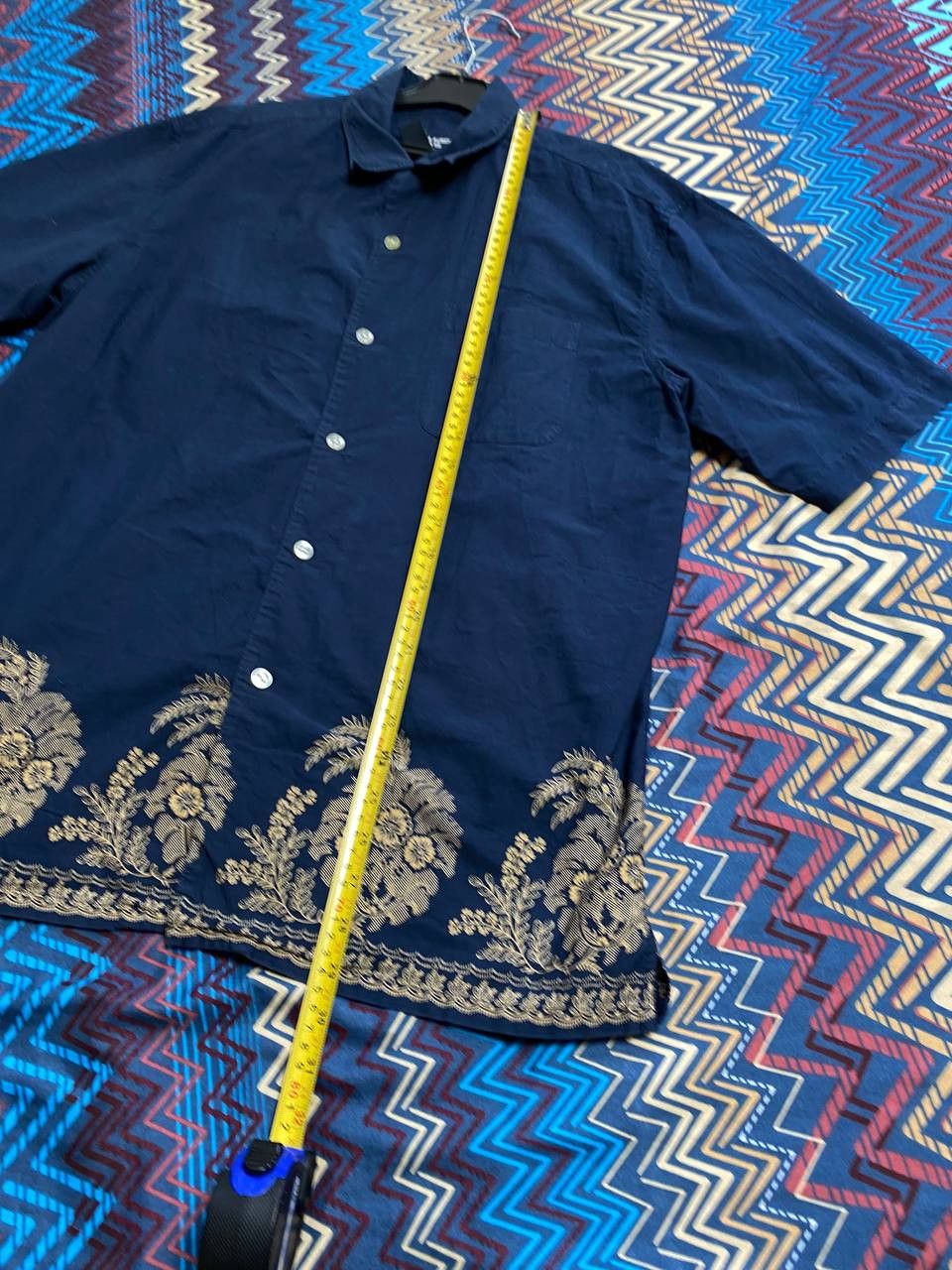 Ralph Lauren Vintage Y2K shirt Ralph Lauren blue print streetwear Size US M / EU 48-50 / 2 - 7 Thumbnail