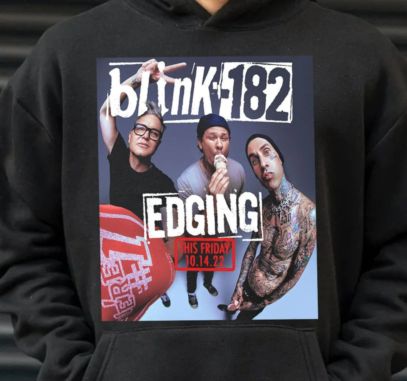 Band Tees Blink 182 Band Sweatshirt Blink 182 Rock Hoodie Shirt Size US L / EU 52-54 / 3 - 4 Thumbnail