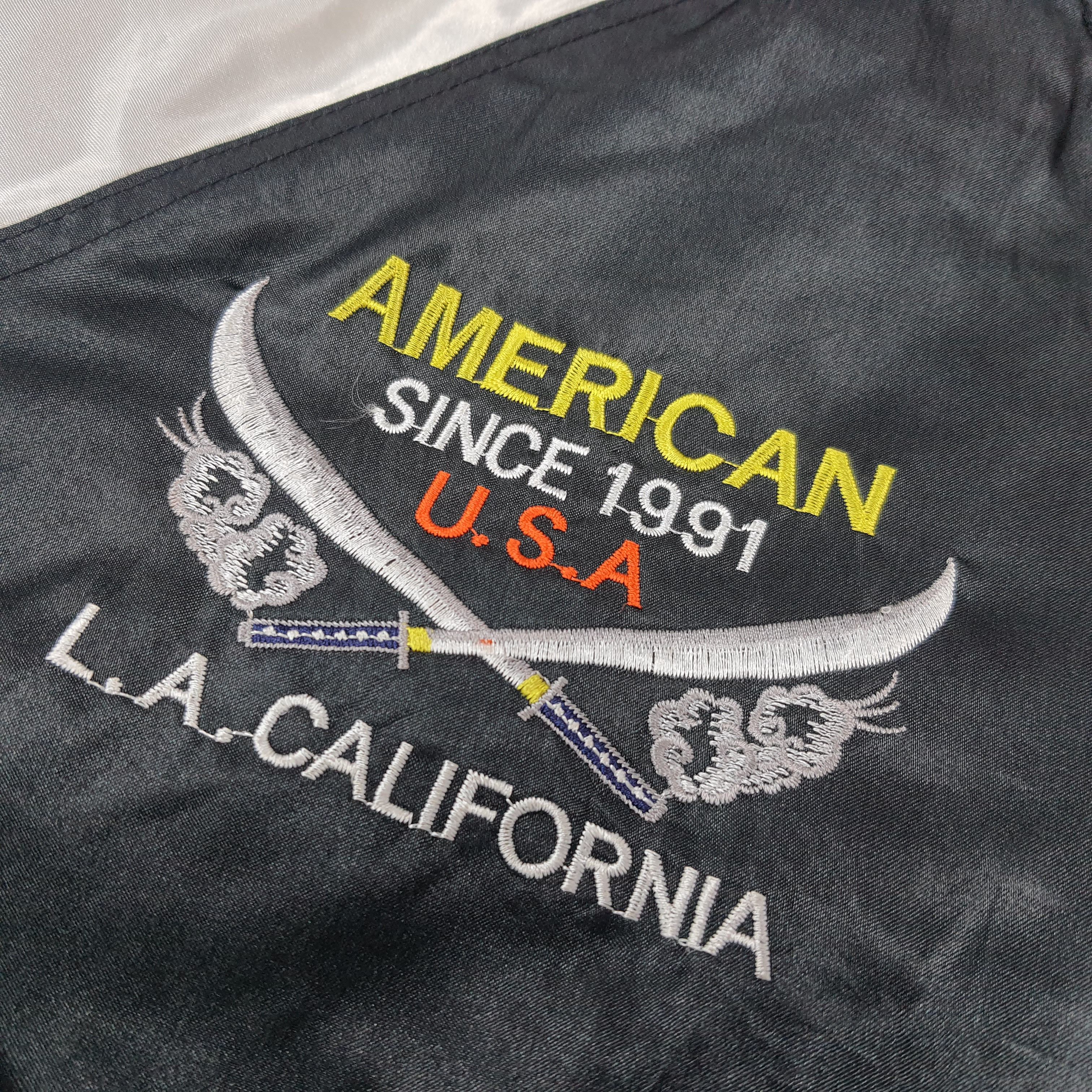 Japanese Brand Reversible Sukajan Bomber American Spirit Shoot One C291N24 Size US M / EU 48-50 / 2 - 5 Thumbnail